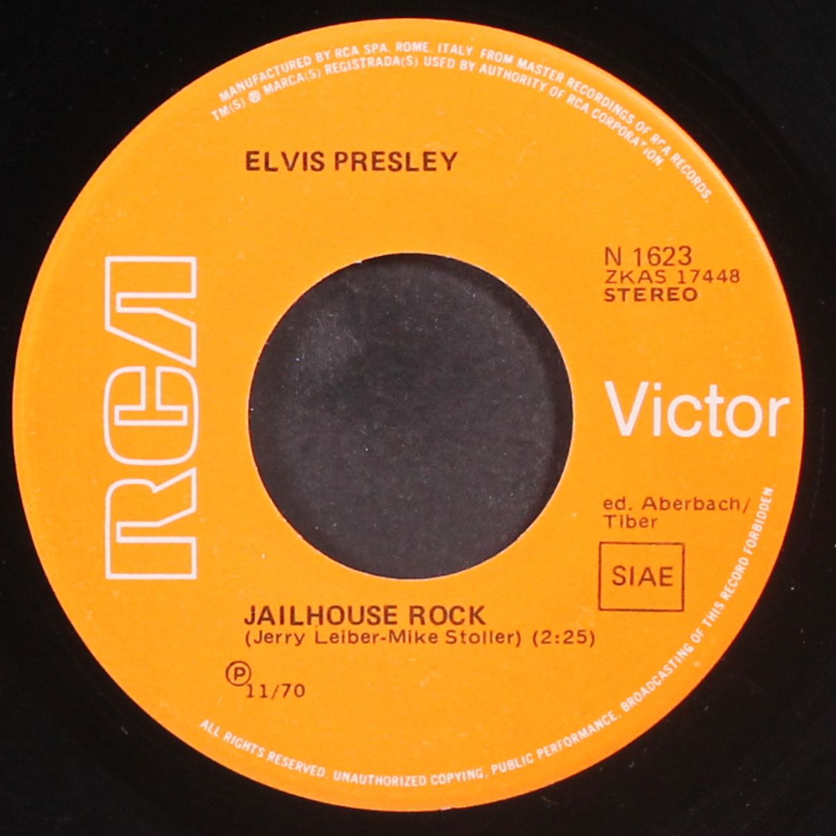 jailhouse rock / love me tender by ELVIS PRESLEY