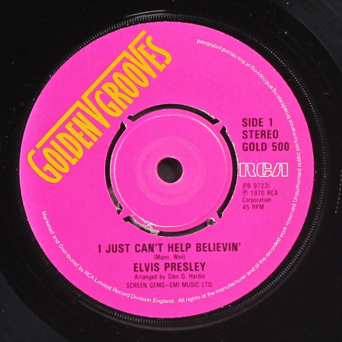 i just can't help believin' / bridge over troubled water by ELVIS PRESLEY