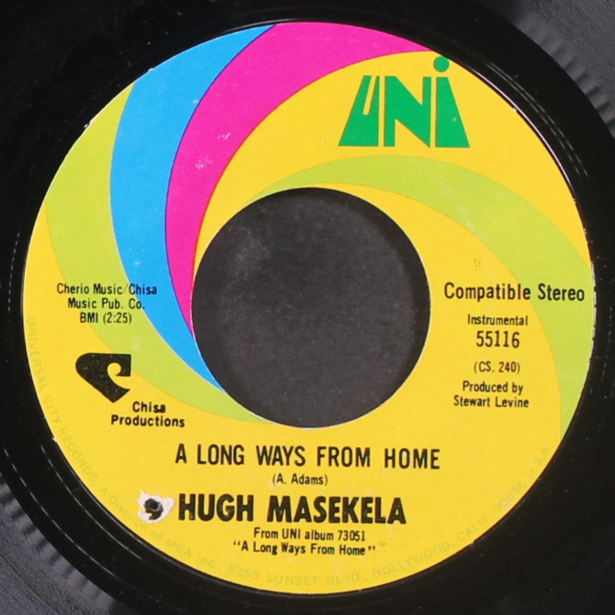 a long ways from home / home boy by HUGH MASEKELA