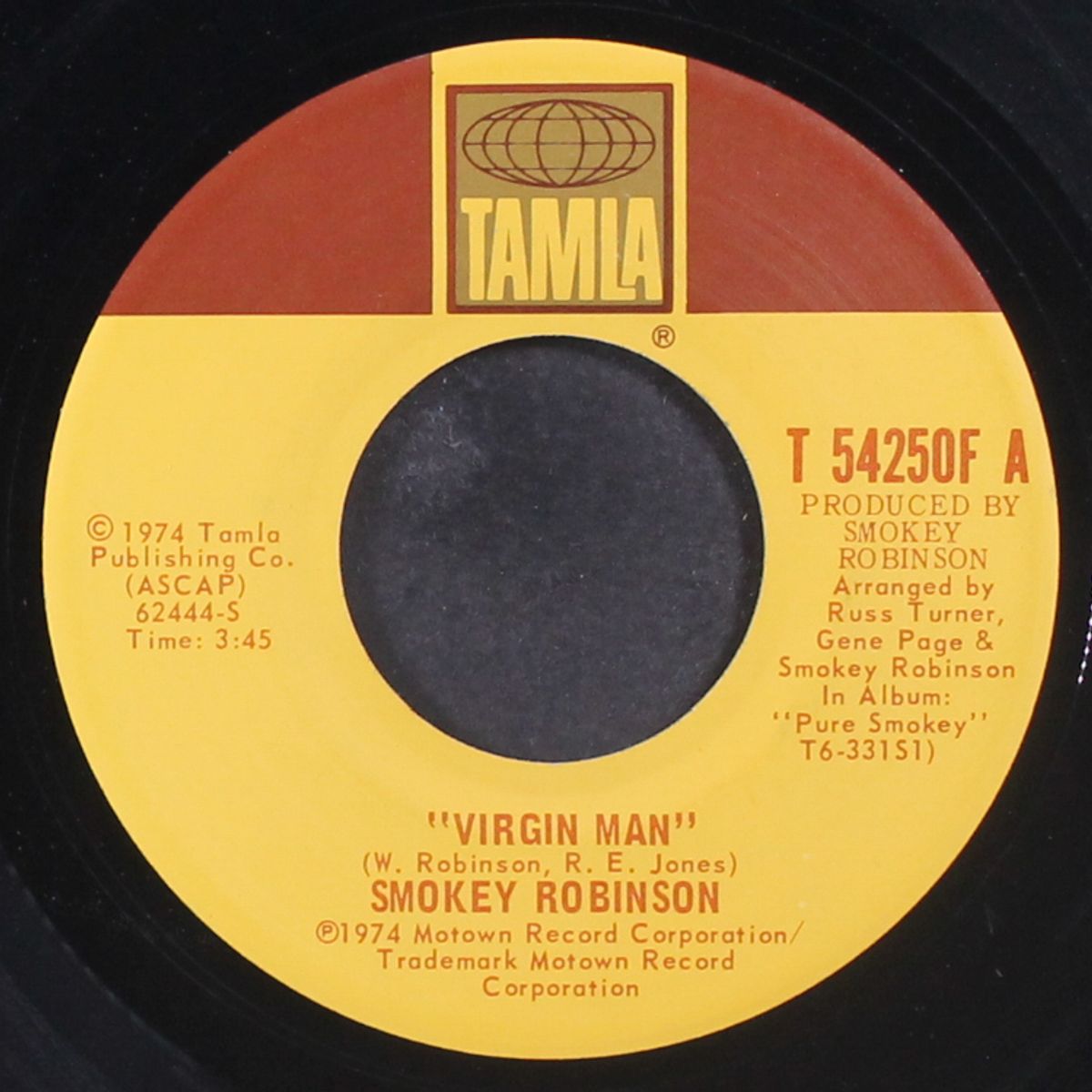 virgin man / fulfill your need by SMOKEY ROBINSON