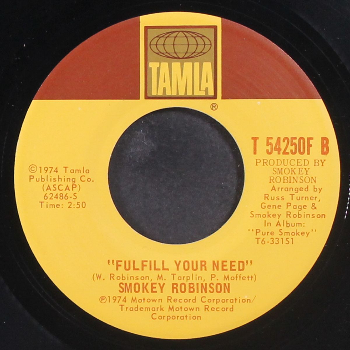 virgin man / fulfill your need by SMOKEY ROBINSON