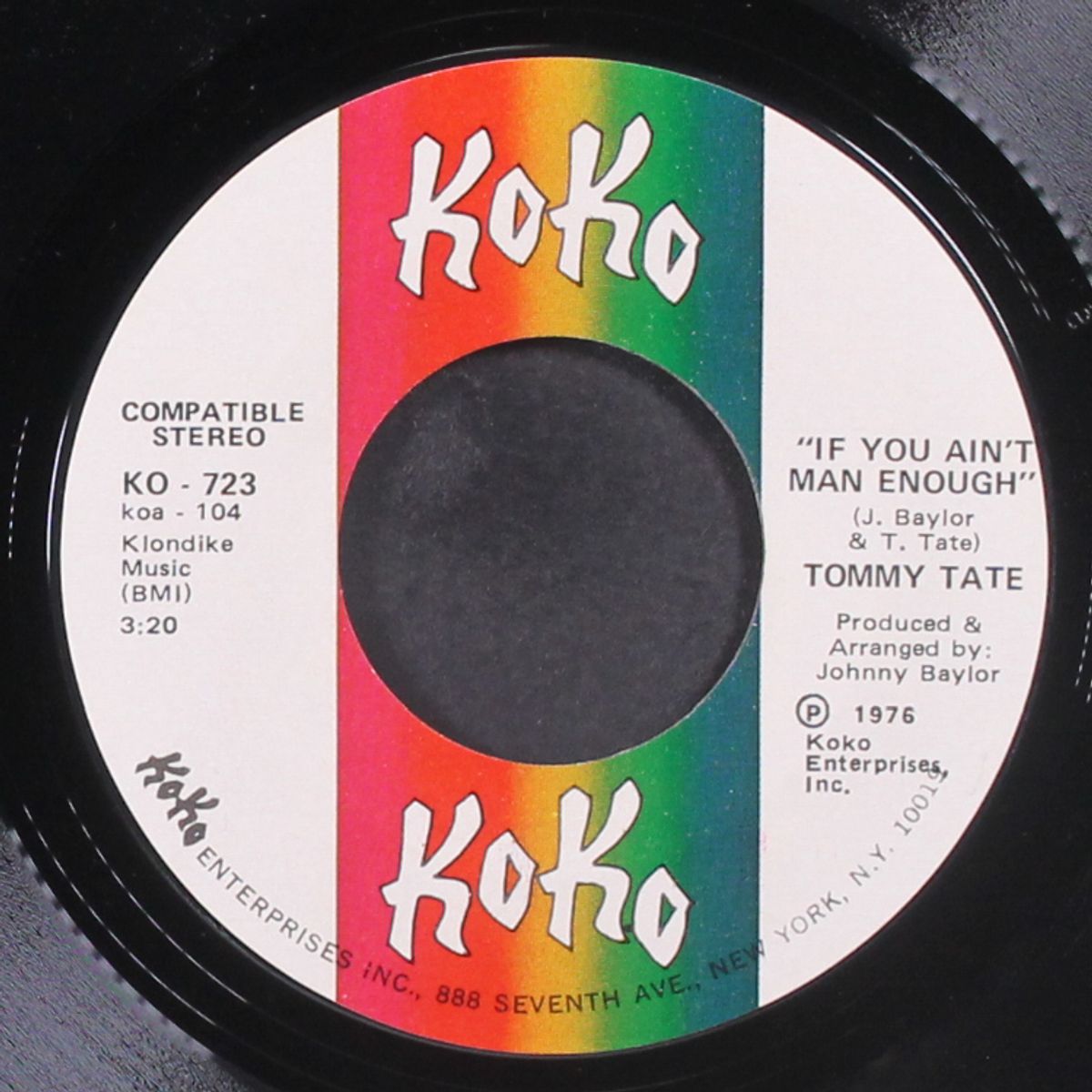 if you ain't man enough / revelations by TOMMY TATE