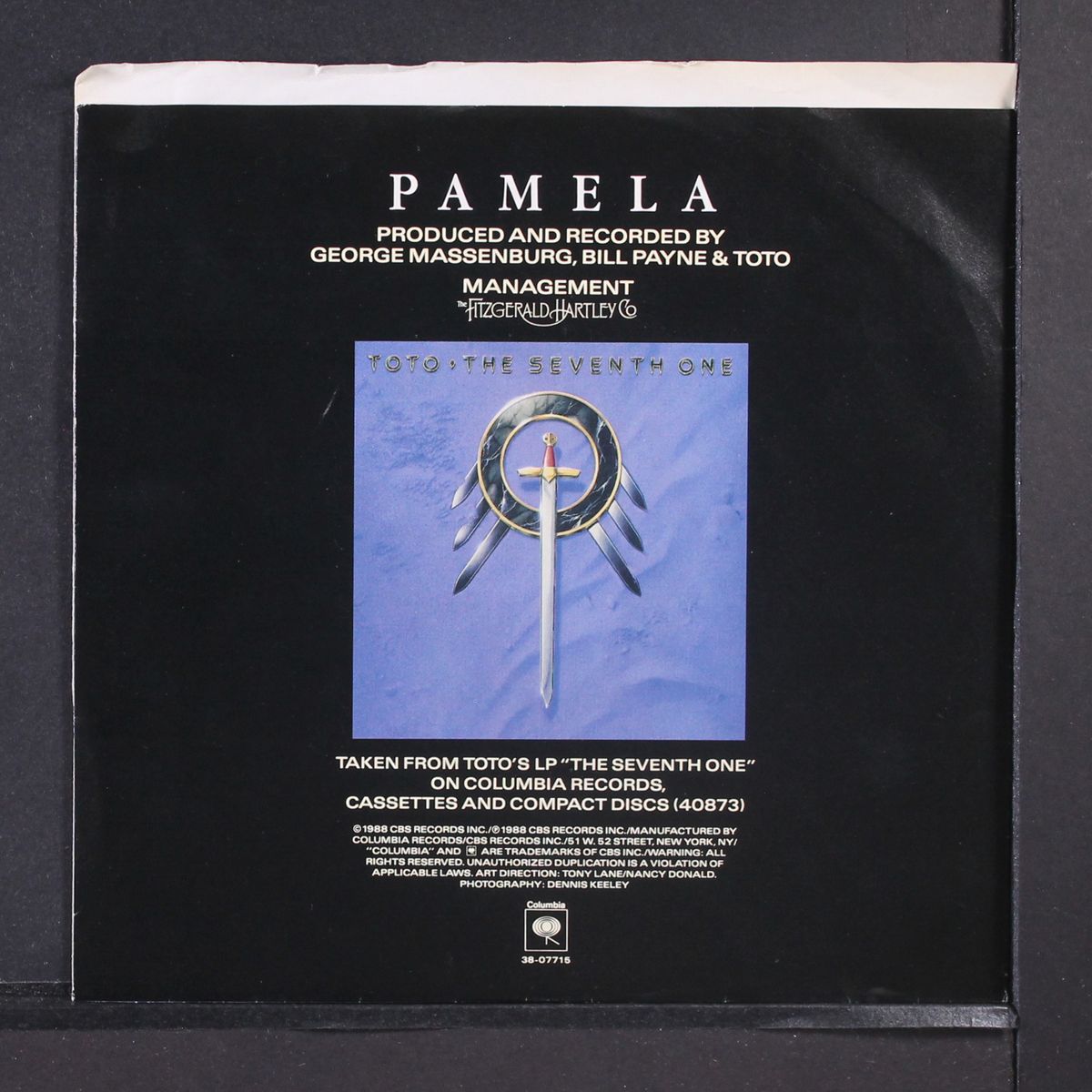 pamela / the seventh one by TOTO