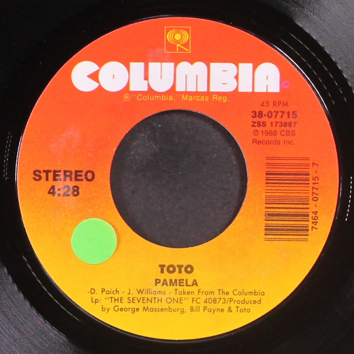 pamela / the seventh one by TOTO