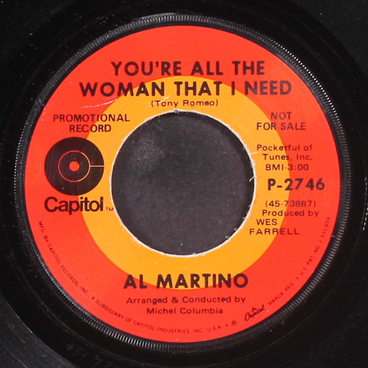 can't help falling in love by AL MARTINO