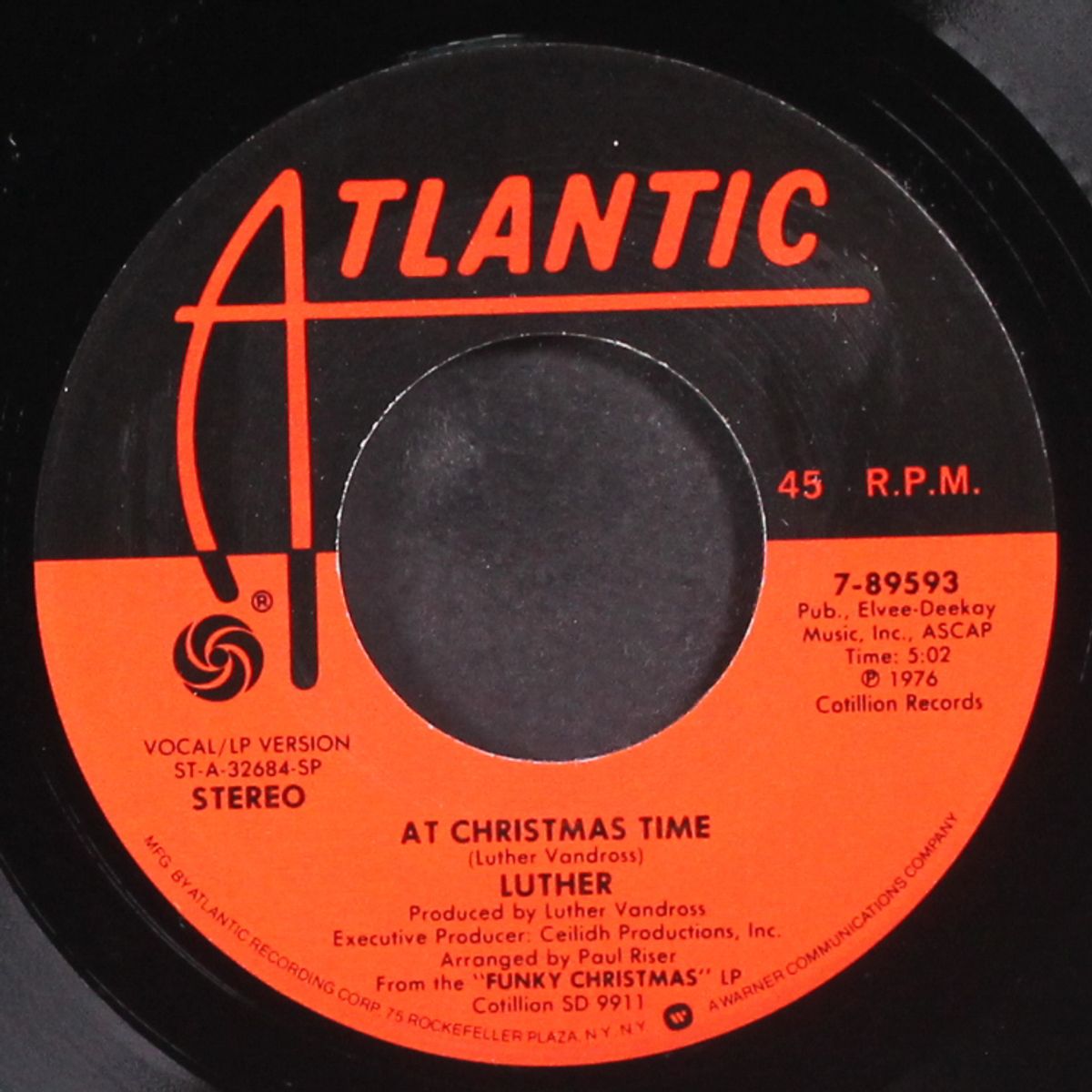 at christmas time / santa's rap by LUTHER / TREACHEROUS THREE