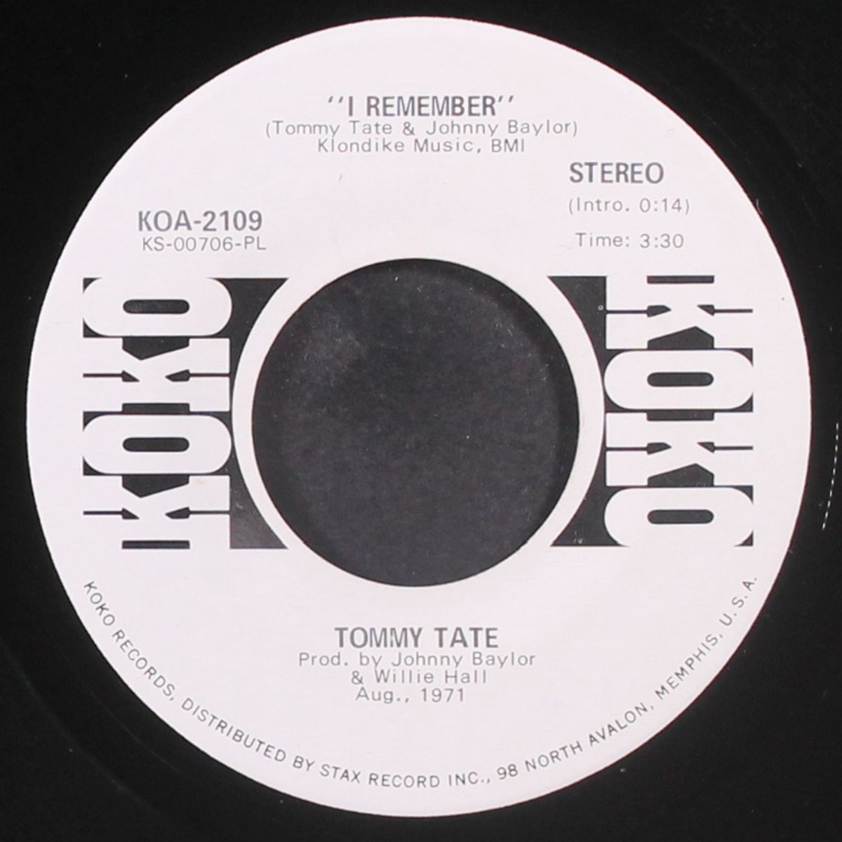 i remember / mono by TOMMY TATE