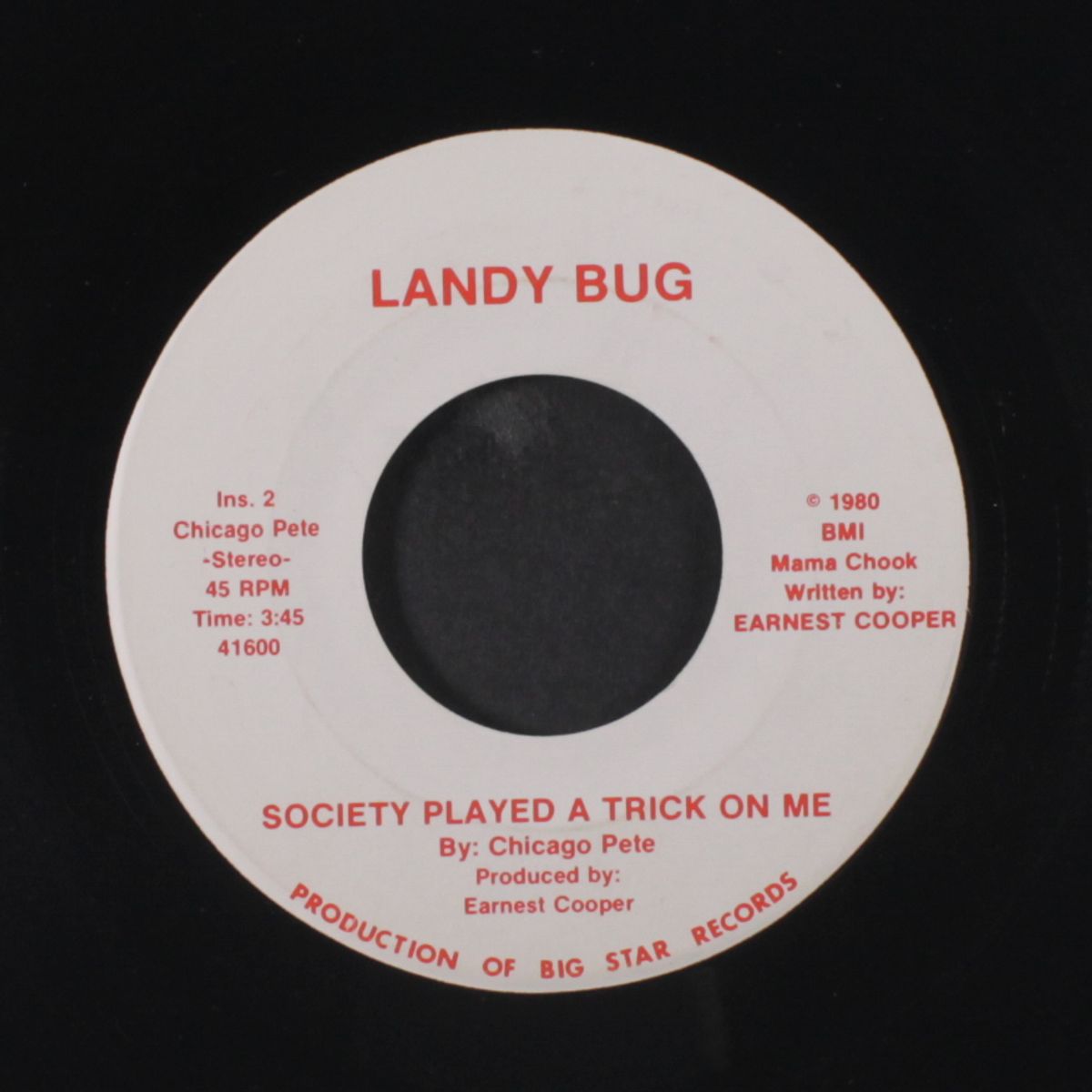 society played a trick on me by CHICAGO PETE