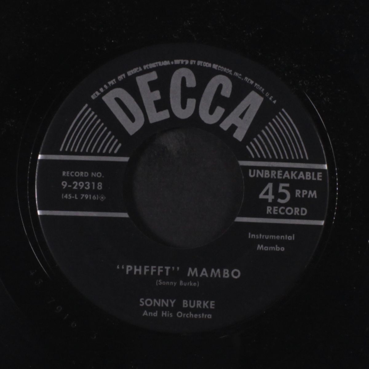 long hair mambo / phffft mambo by SONNY BURKE