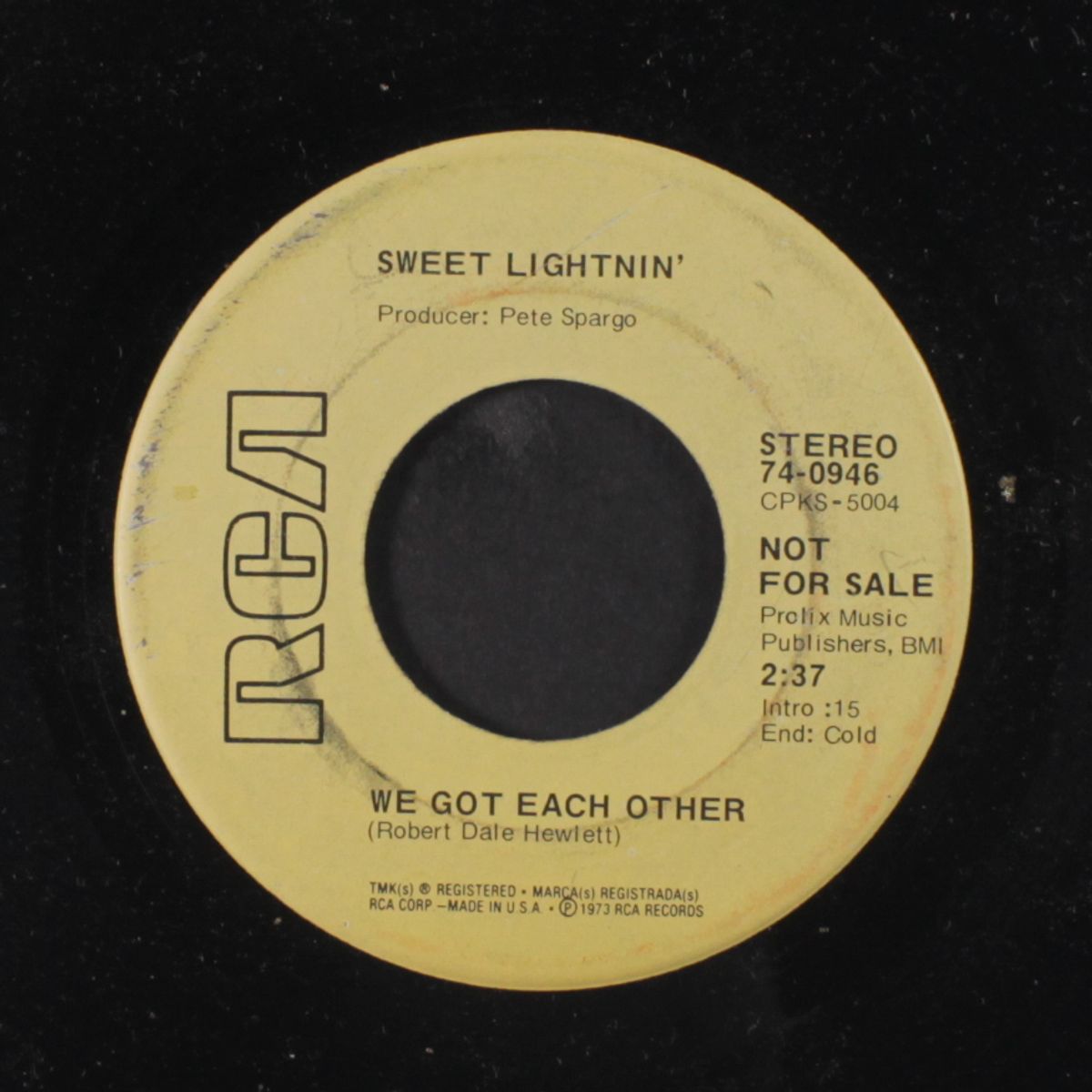 we got each other / let me go by SWEET LIGHTNIN'