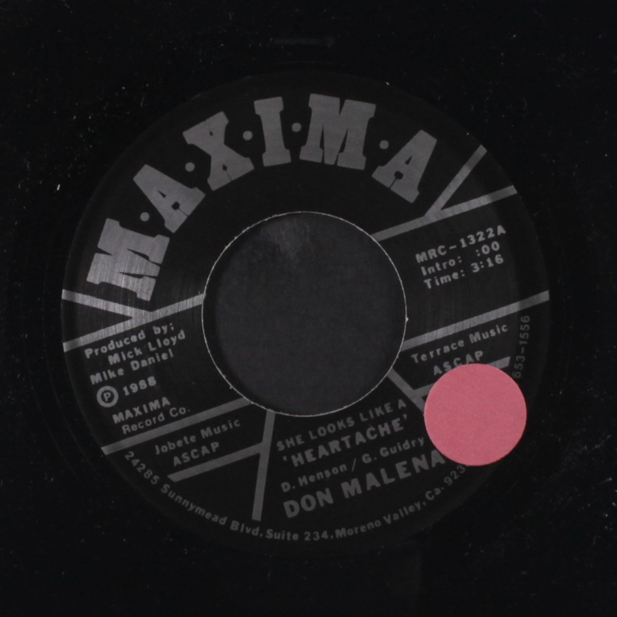 she looks like a heartache by DON MALENA