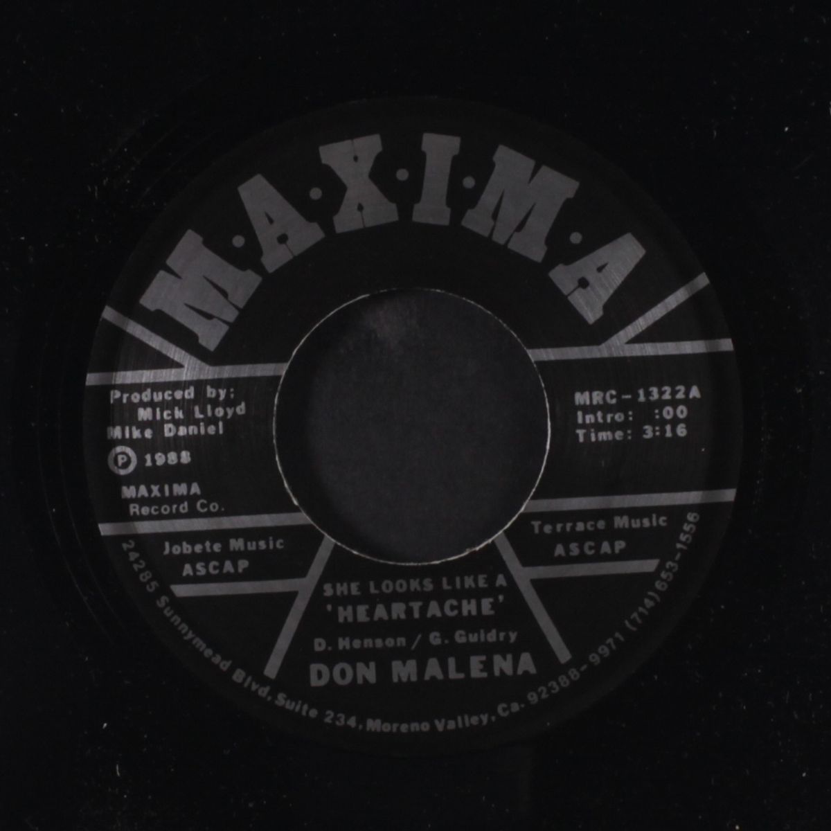 she looks like a heartache by DON MALENA