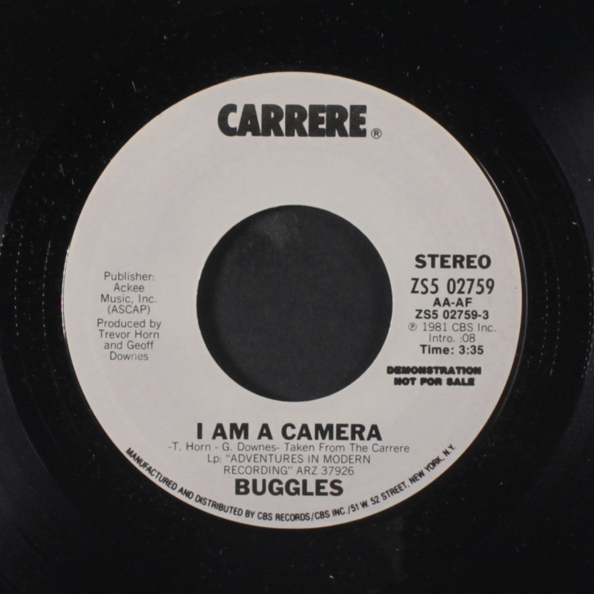i am a camera / same by BUGGLES