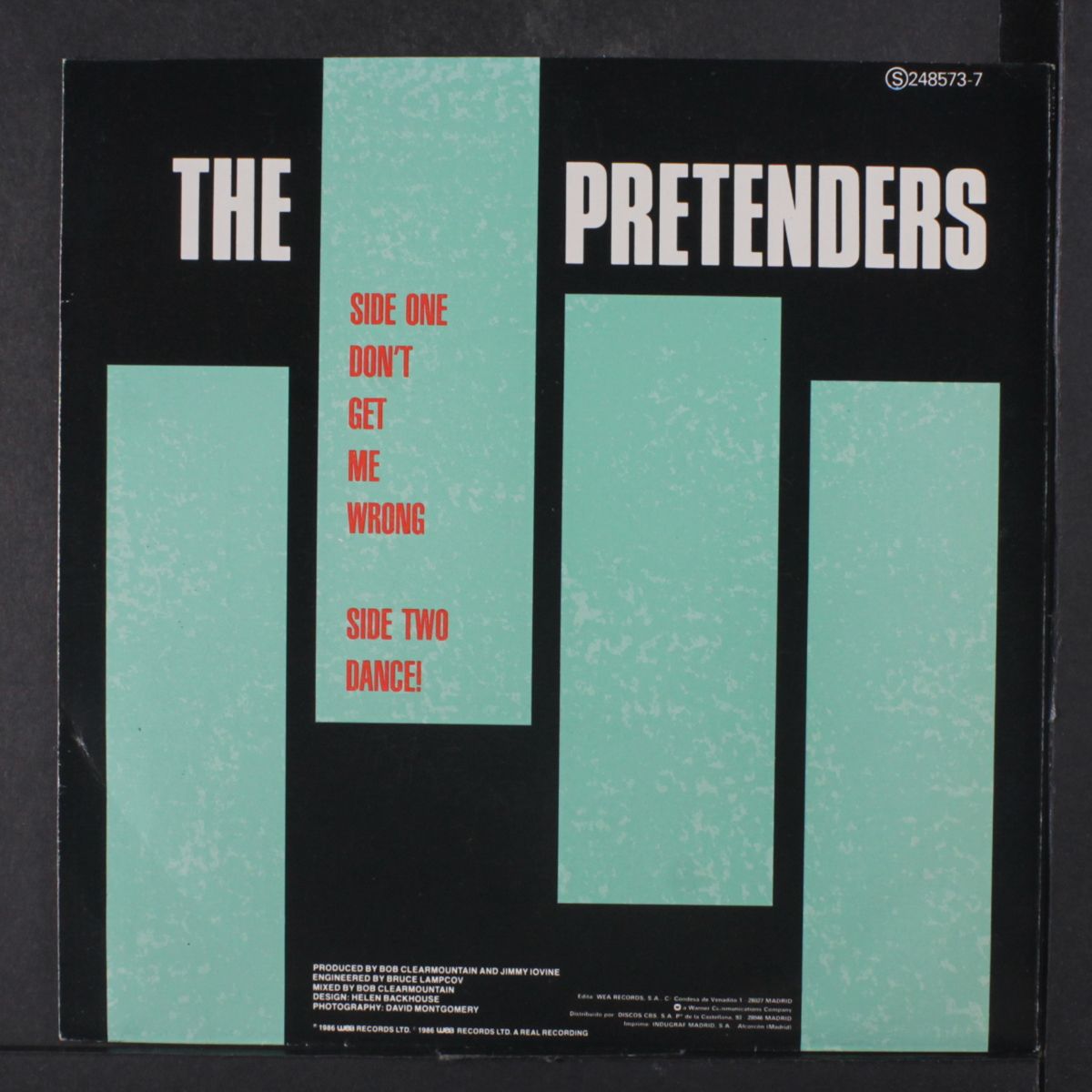 don't get me wrong / dance by PRETENDERS
