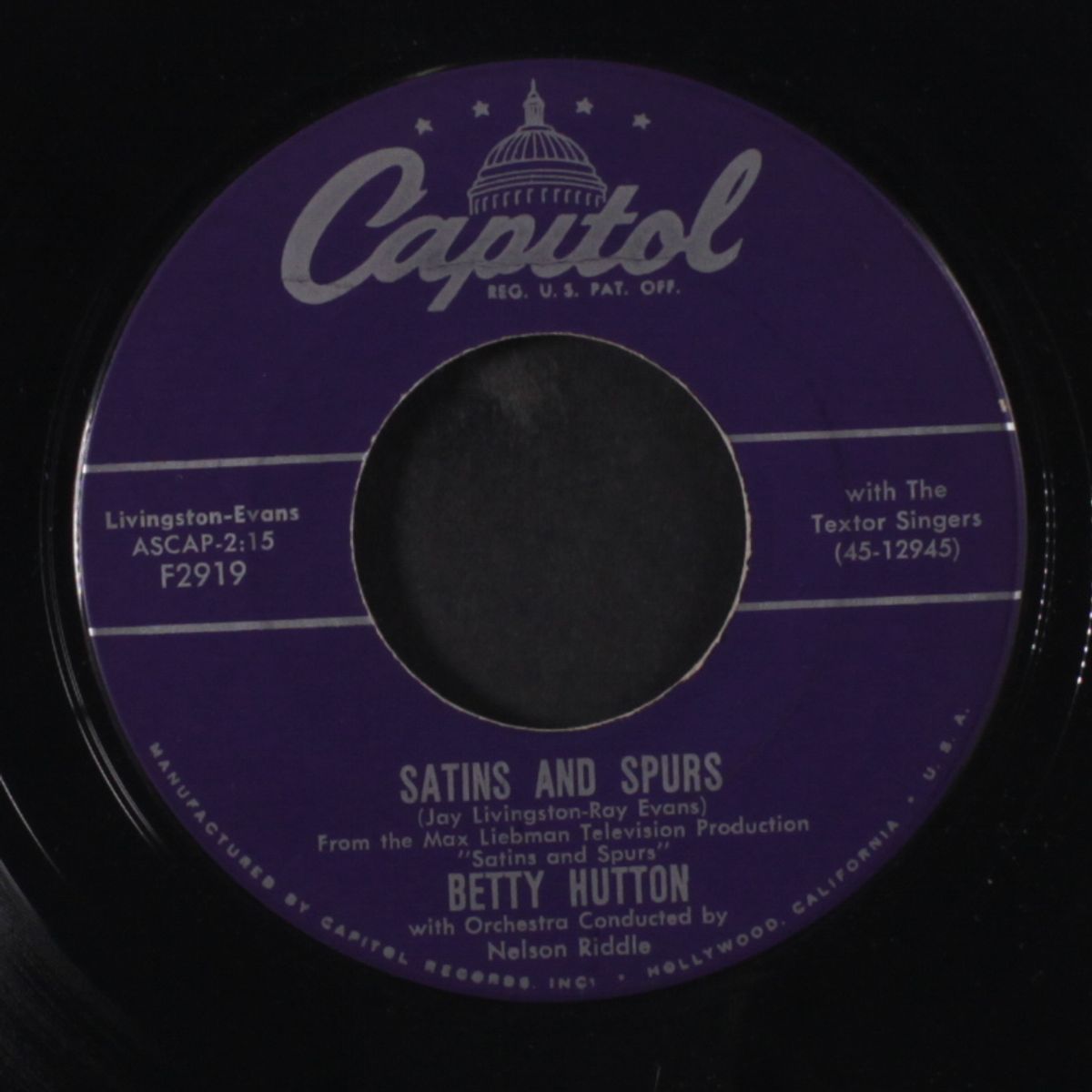 saints & spurs / back home by BETTY HUTTON