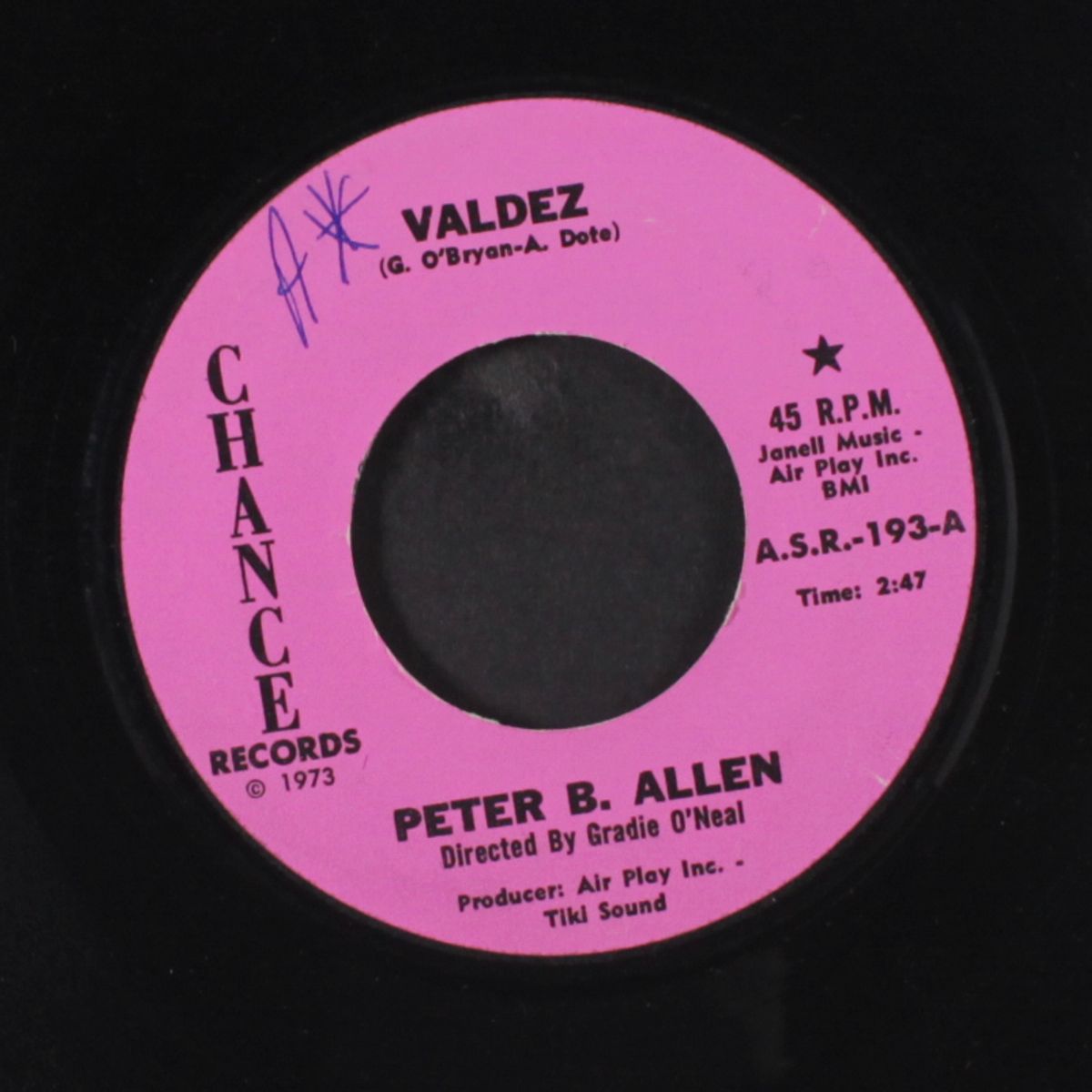 valdez / push me to the top by PETER ALLEN