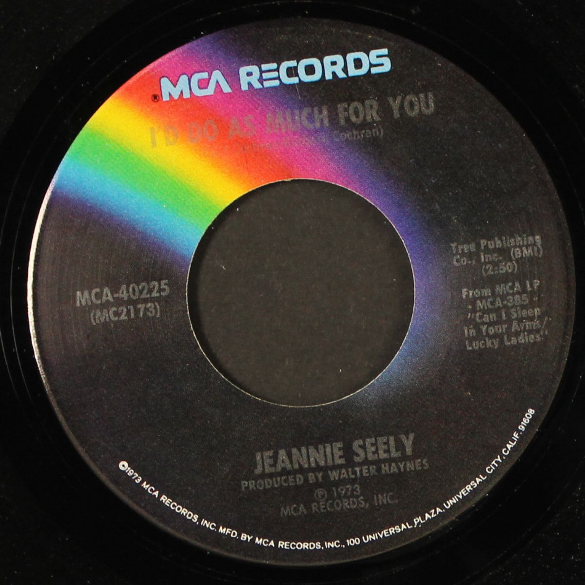 i'd do as much for you / i miss you by JEANNIE SEELY