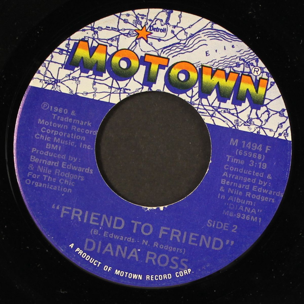 upside down / friend to friend by DIANA ROSS
