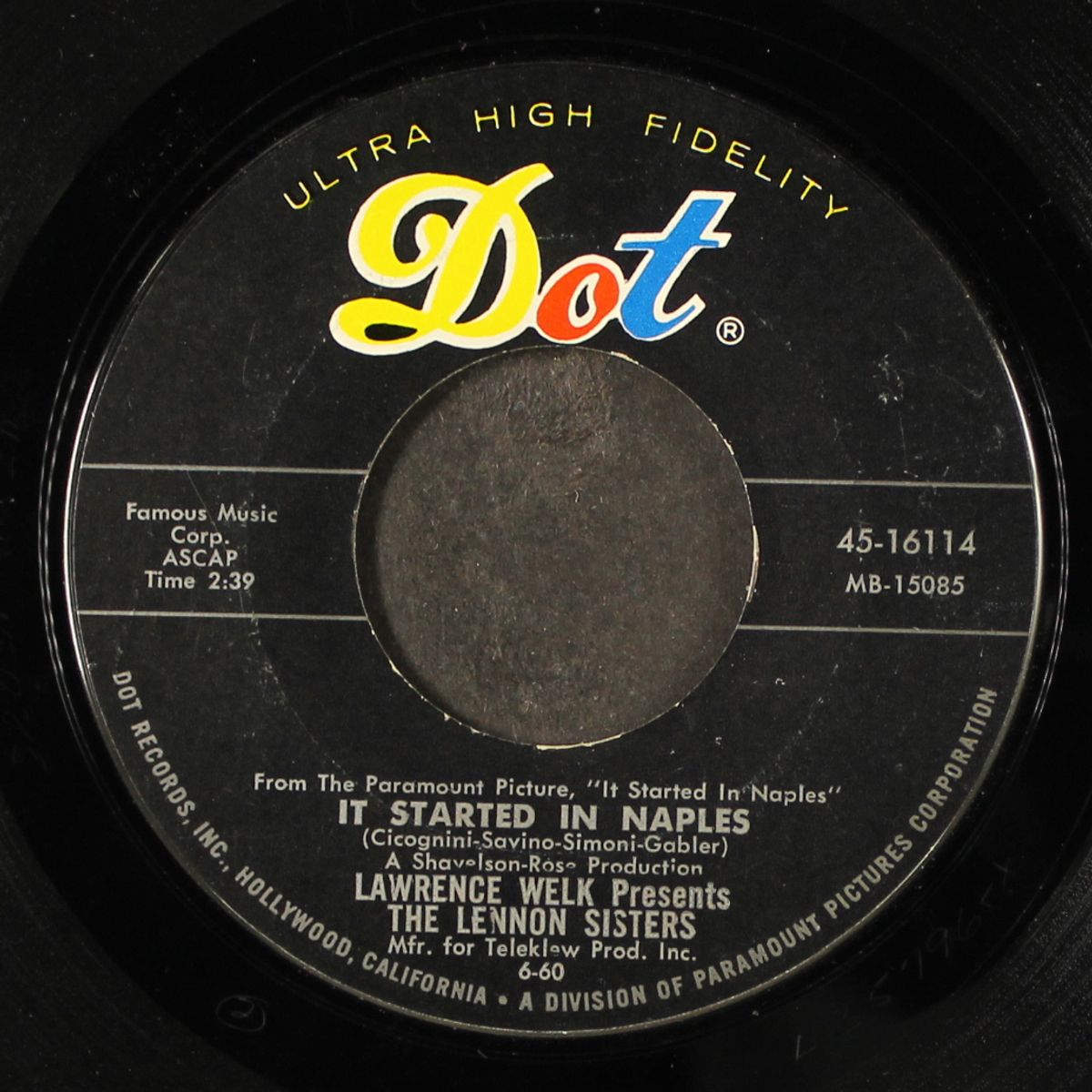 it started in naples / i get so lonely by LENNON SISTERS