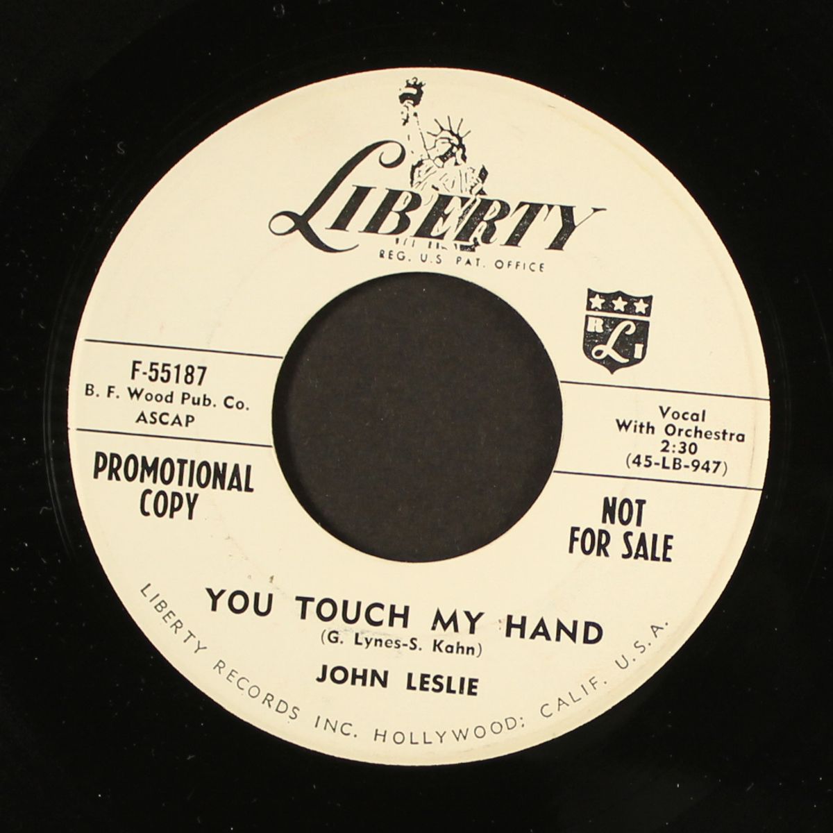 devil with a halo / you touch my hand by JOHN LESLIE