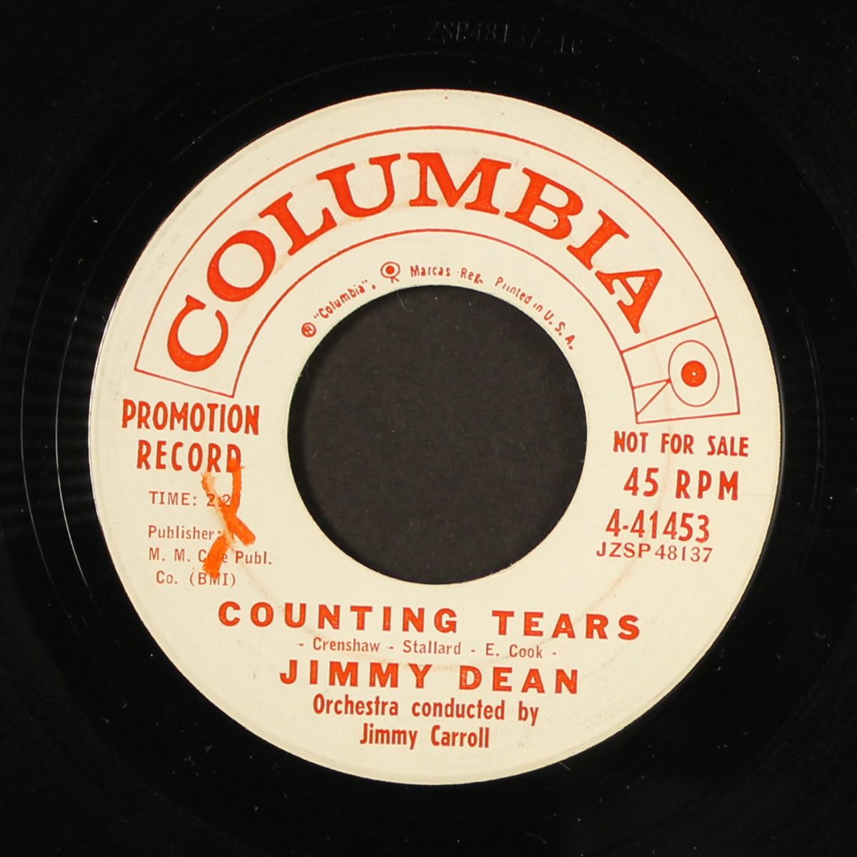 stay a little longer / counting tears by JIMMY DEAN