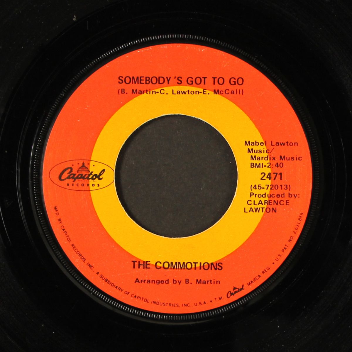 bad things happen to me / somebody's got to go by COMMOTIONS