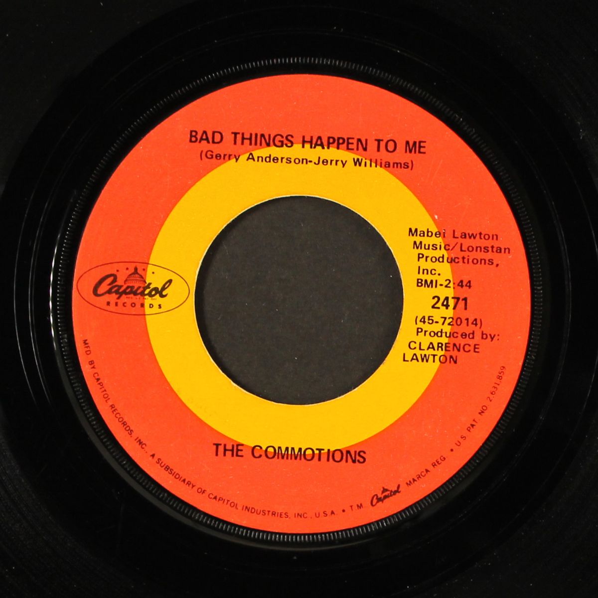 bad things happen to me / somebody's got to go by COMMOTIONS