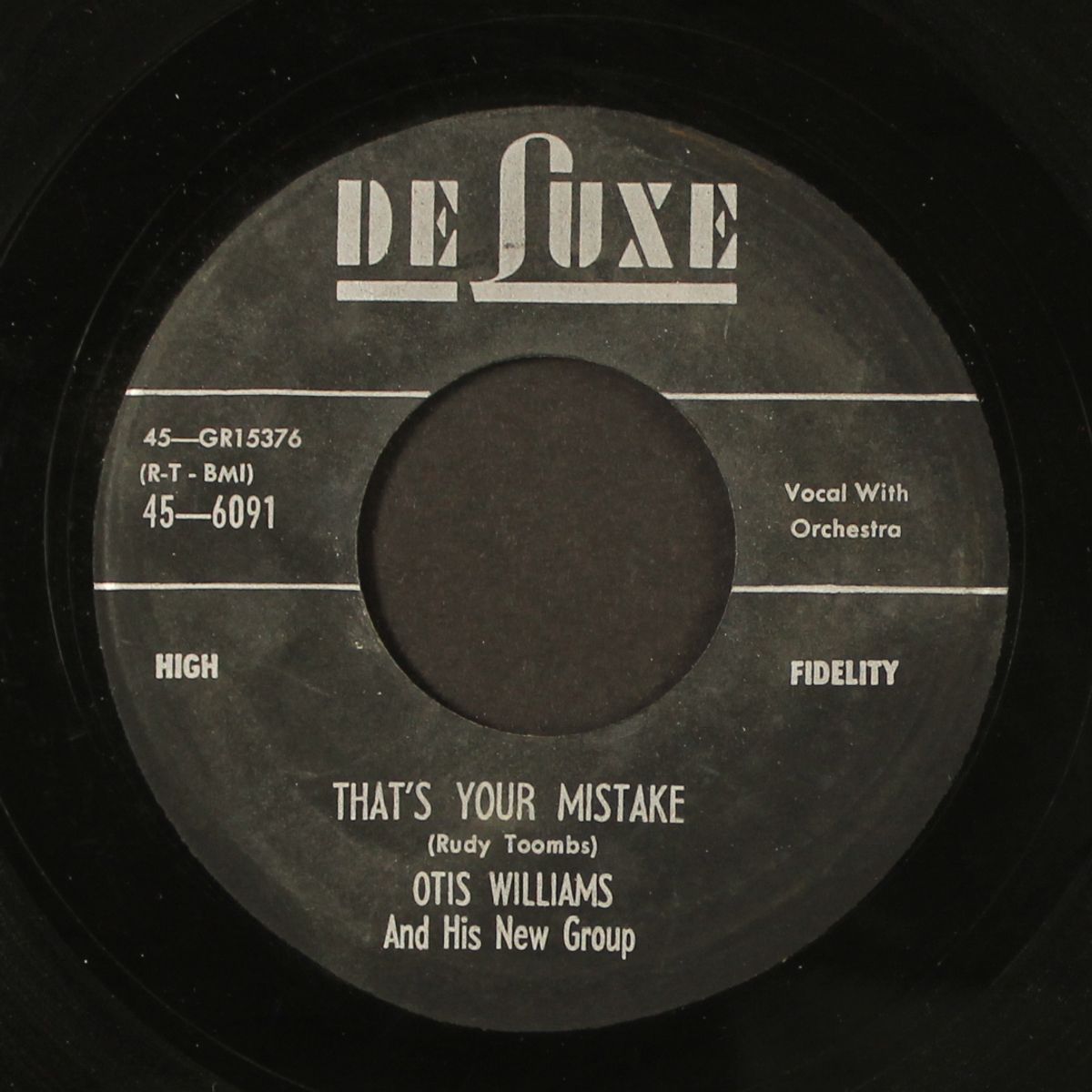 that's your mistake / too late i learned by OTIS WILLIAMS & CHARMS