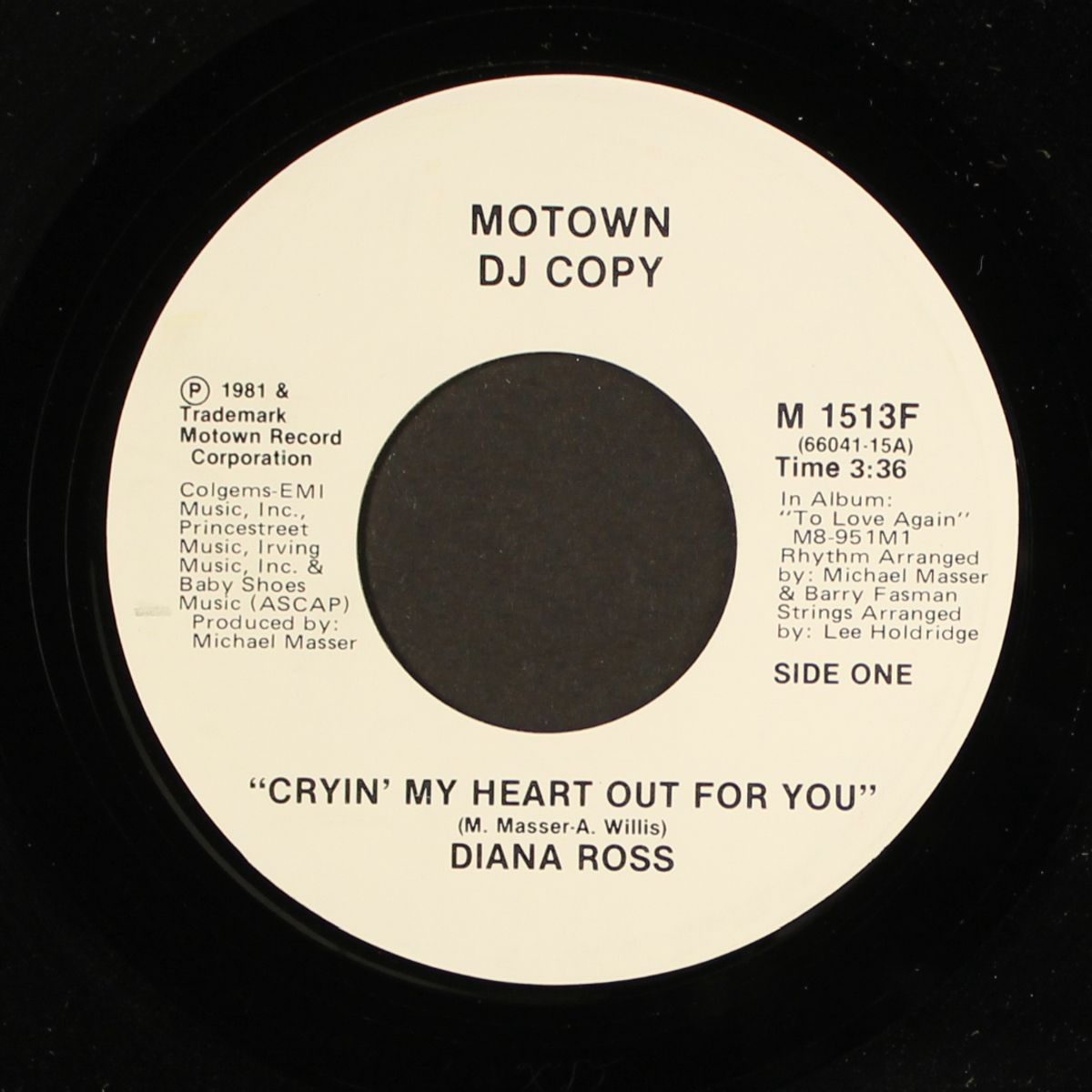 cryin' my heart out for you / same by DIANA ROSS
