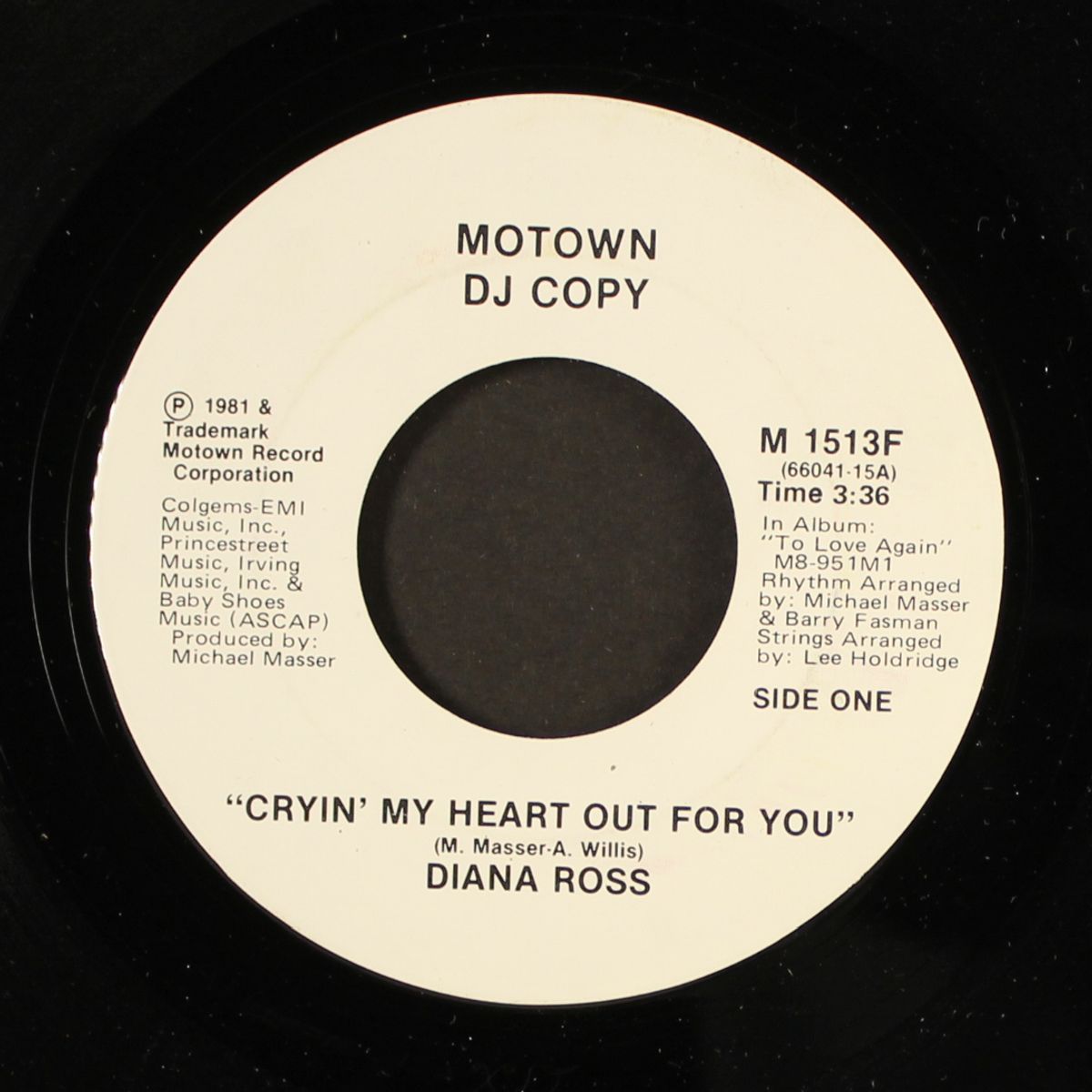 cryin' my heart out for you / same by DIANA ROSS
