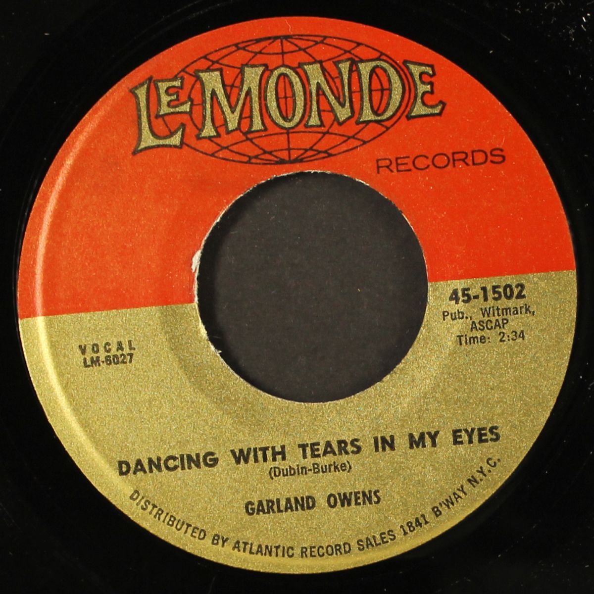 i want to know if you love me / dancing with tears in my eyes by GARLAND OWENS