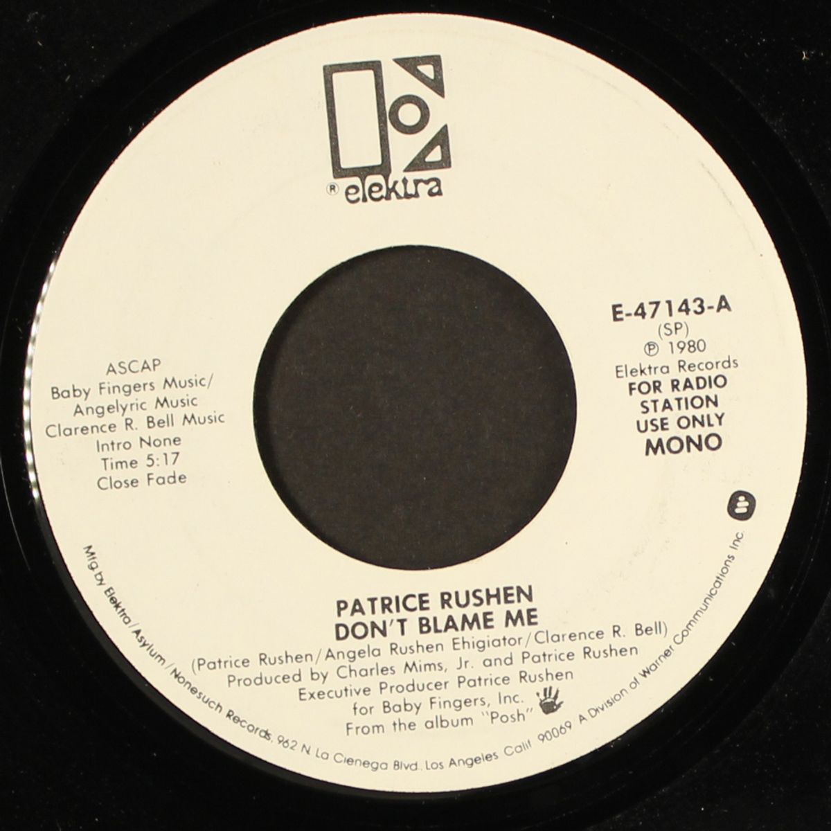 don't blame me / mono by PATRICE RUSHEN