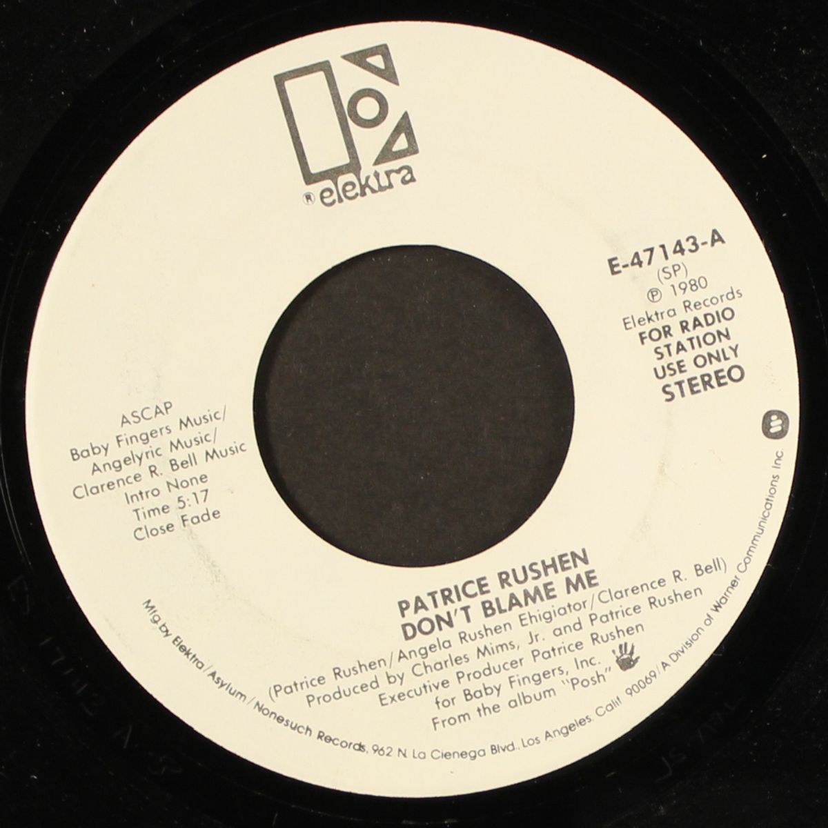 don't blame me / mono by PATRICE RUSHEN
