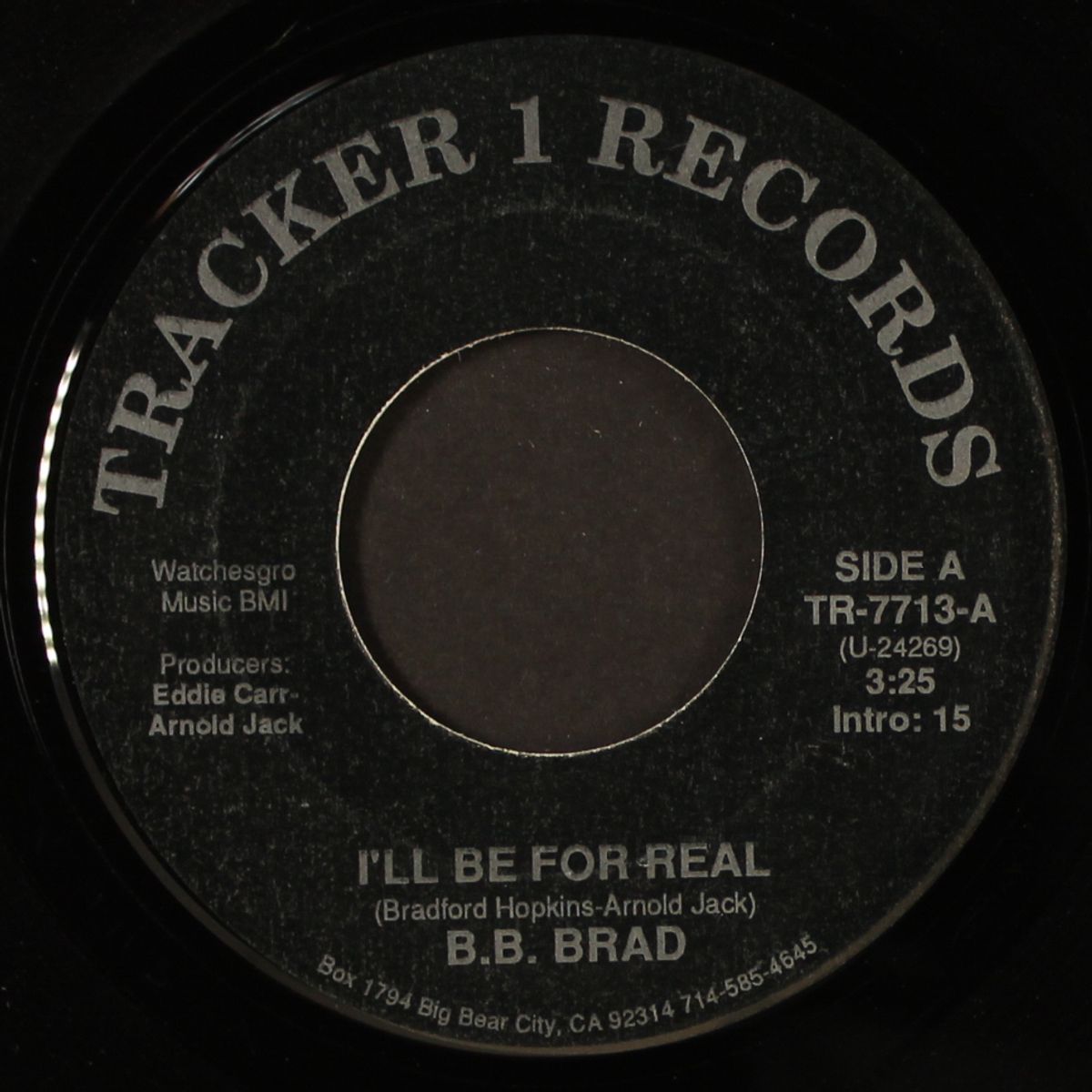 i'll be for real / bottom line by B.B. BRAD