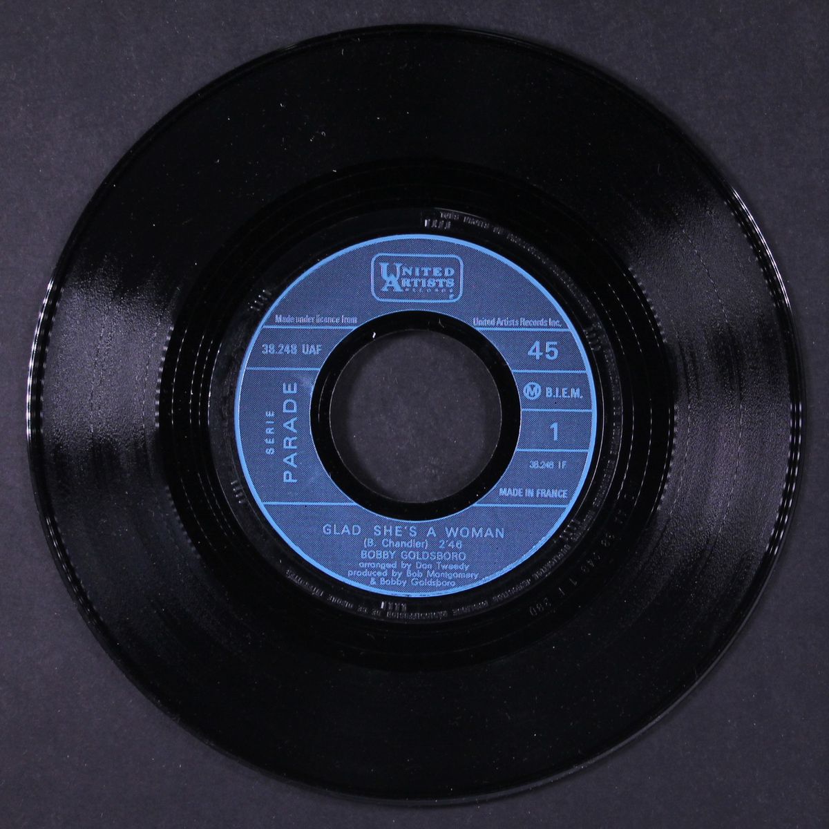 glad she's a woman / letter to emily by BOBBY GOLDSBORO