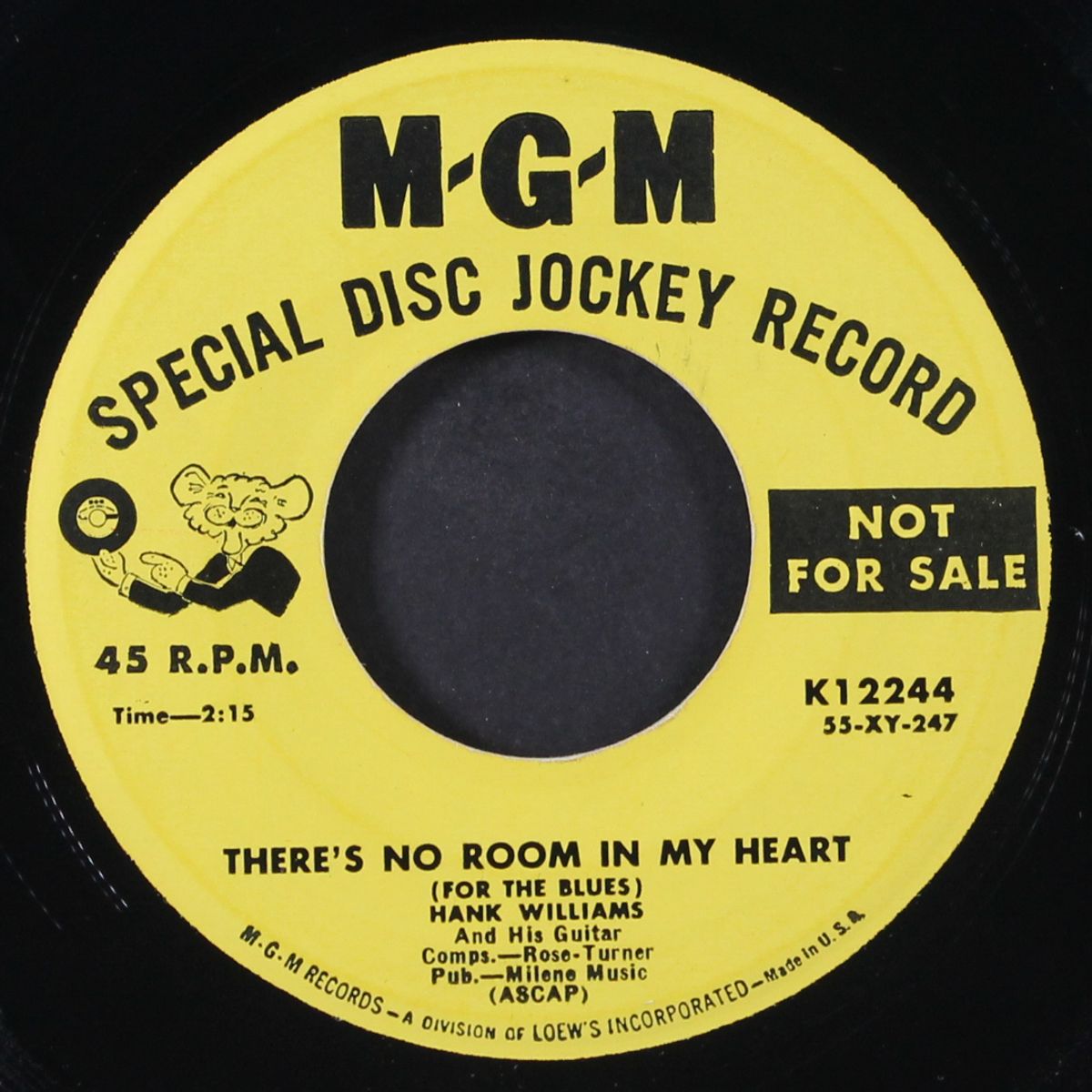 there's no room in my heart / i wish i had a nickel by HANK WILLIAMS