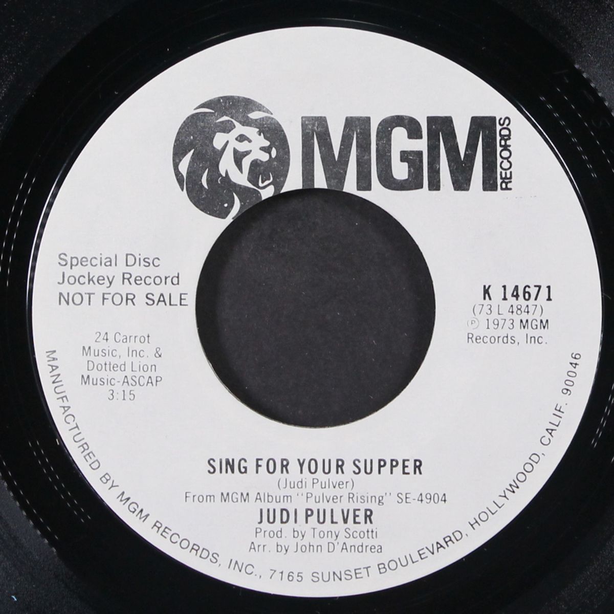 sing for your supper / statler hilton by JUDI PULVER