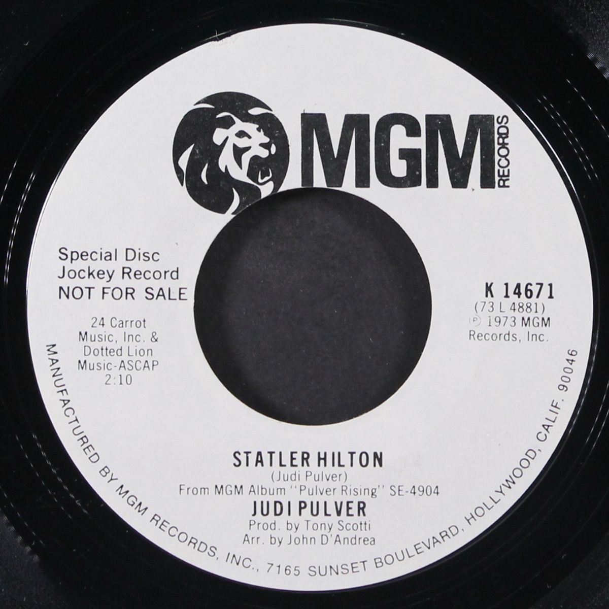 sing for your supper / statler hilton by JUDI PULVER