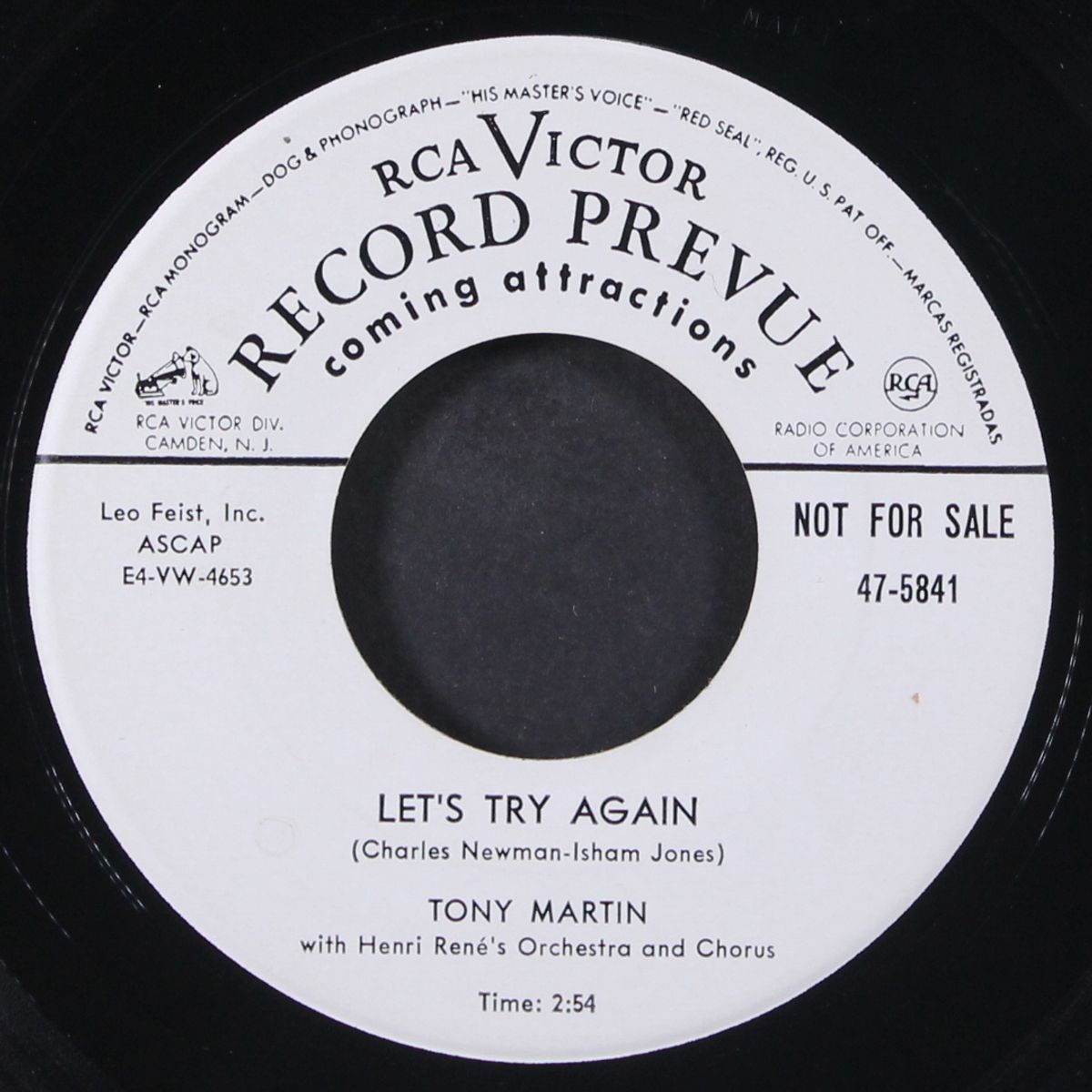 uno / let's try again by TONY MARTIN