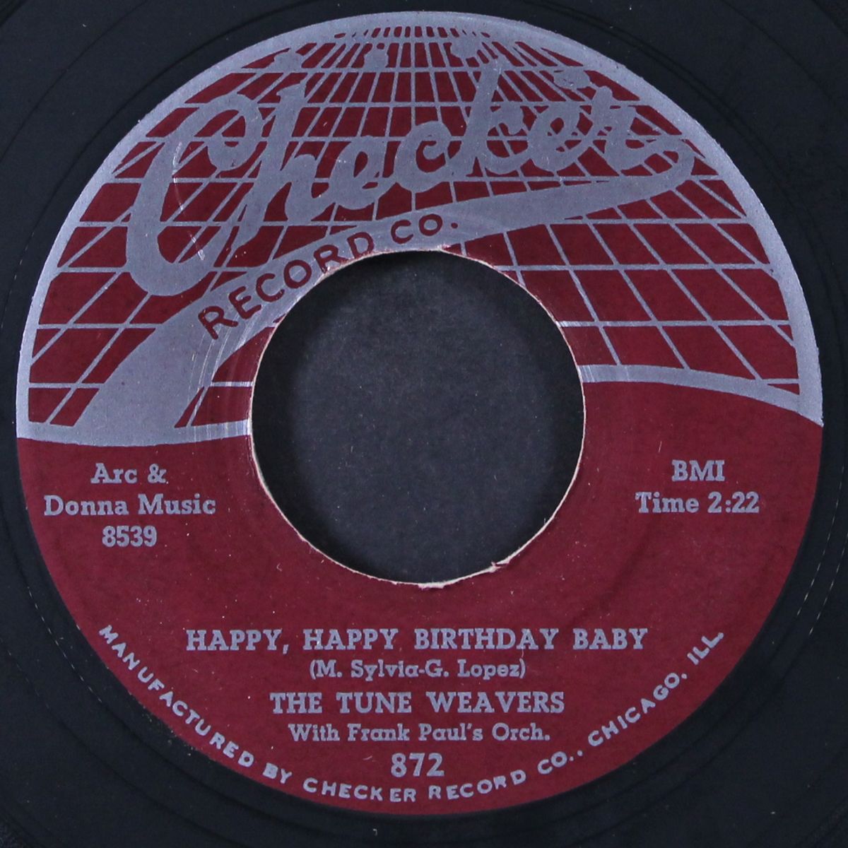 happy, happy birthday baby / yo yo walk by TUNE WEAVERS / PAUL GAYTEN