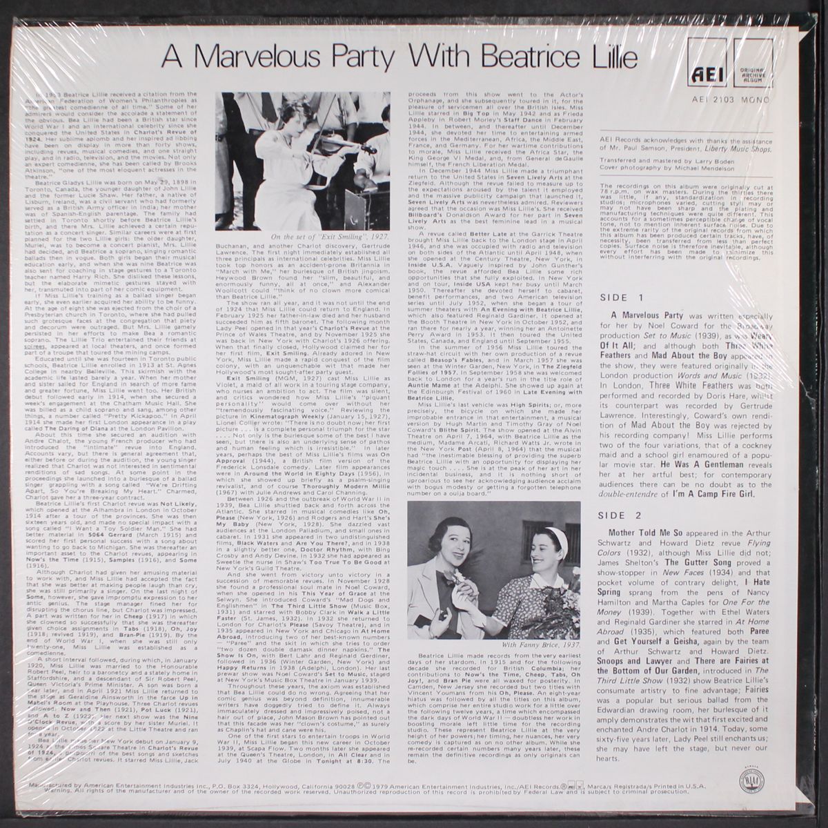 a marvelous party with beatrice lillie by BEATRICE LILLIE