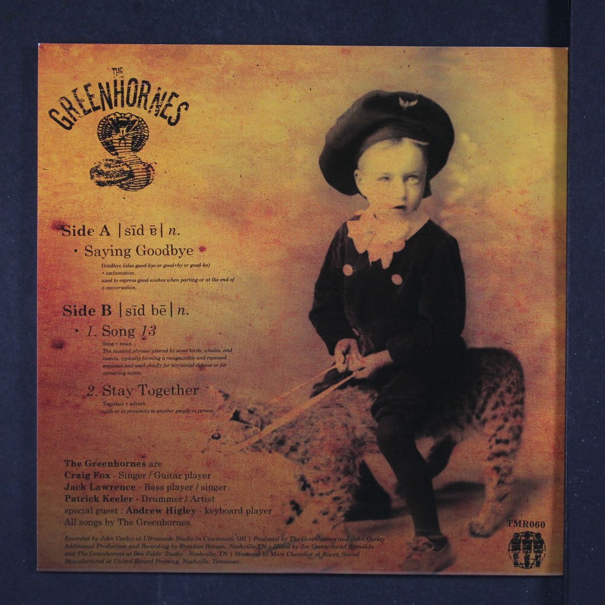 saying goodbye / song 13, stay together by GREENHORNES