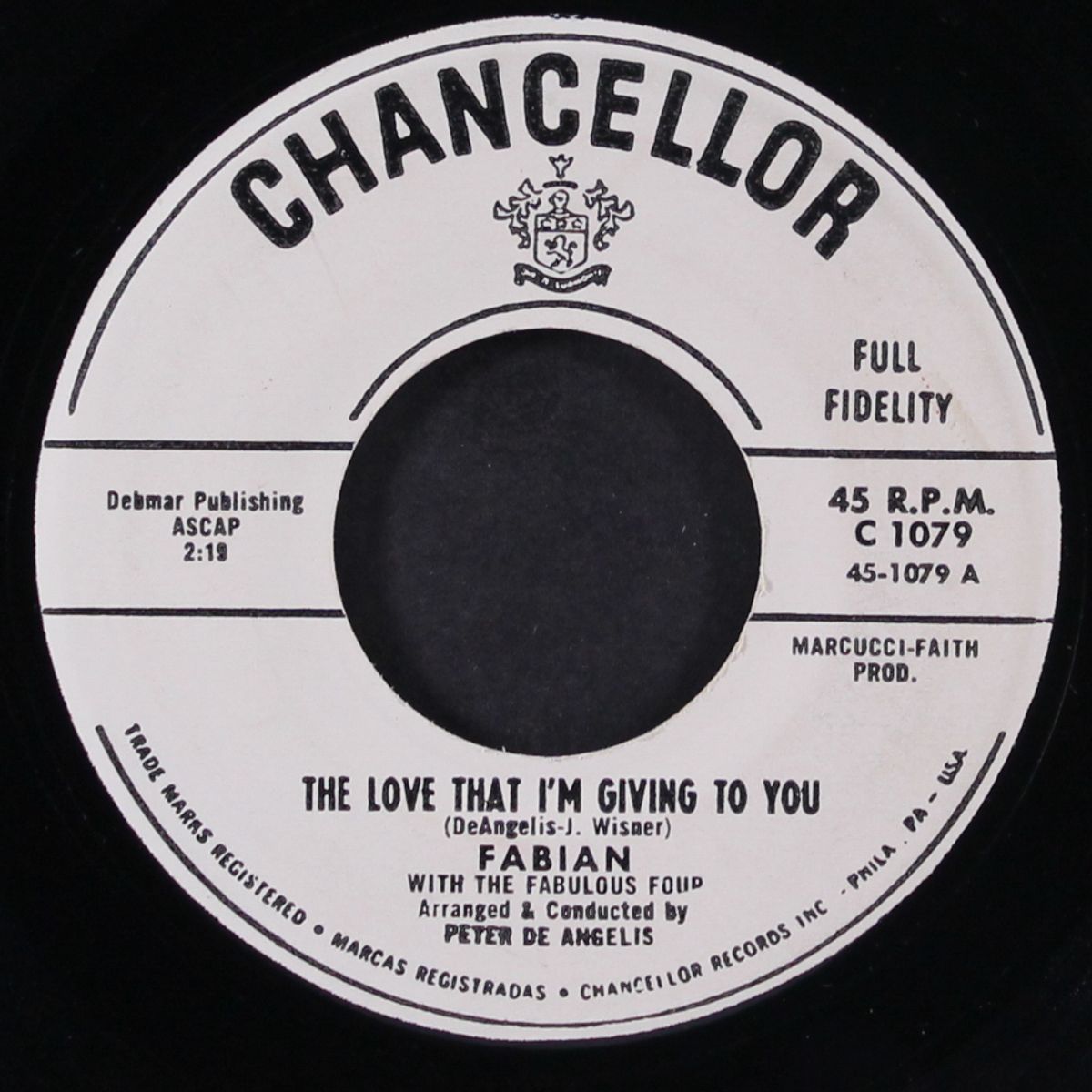 the love that i'm giving to you / you're only young once by FABIAN