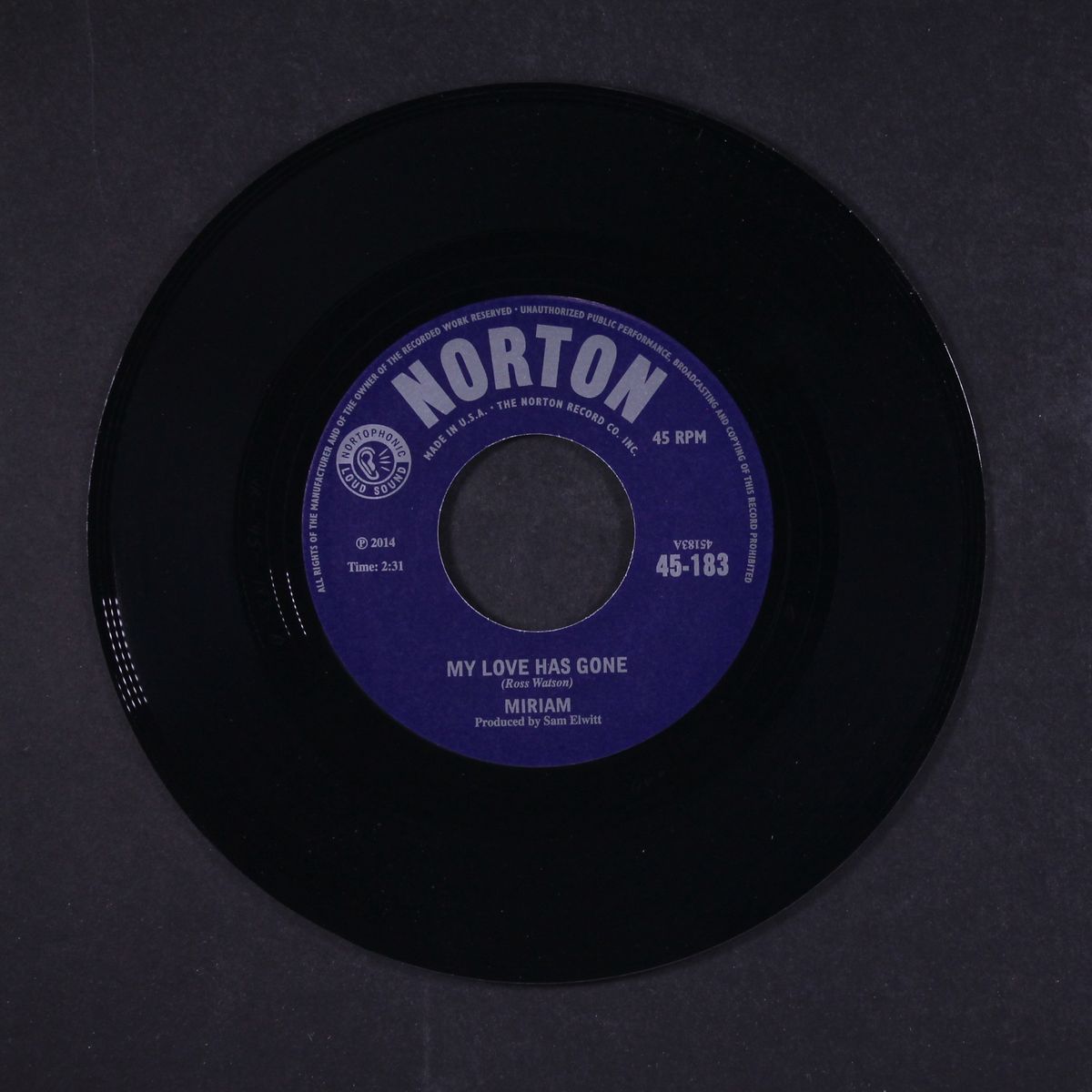 my love is gone / there goes my babe by MIRIAM