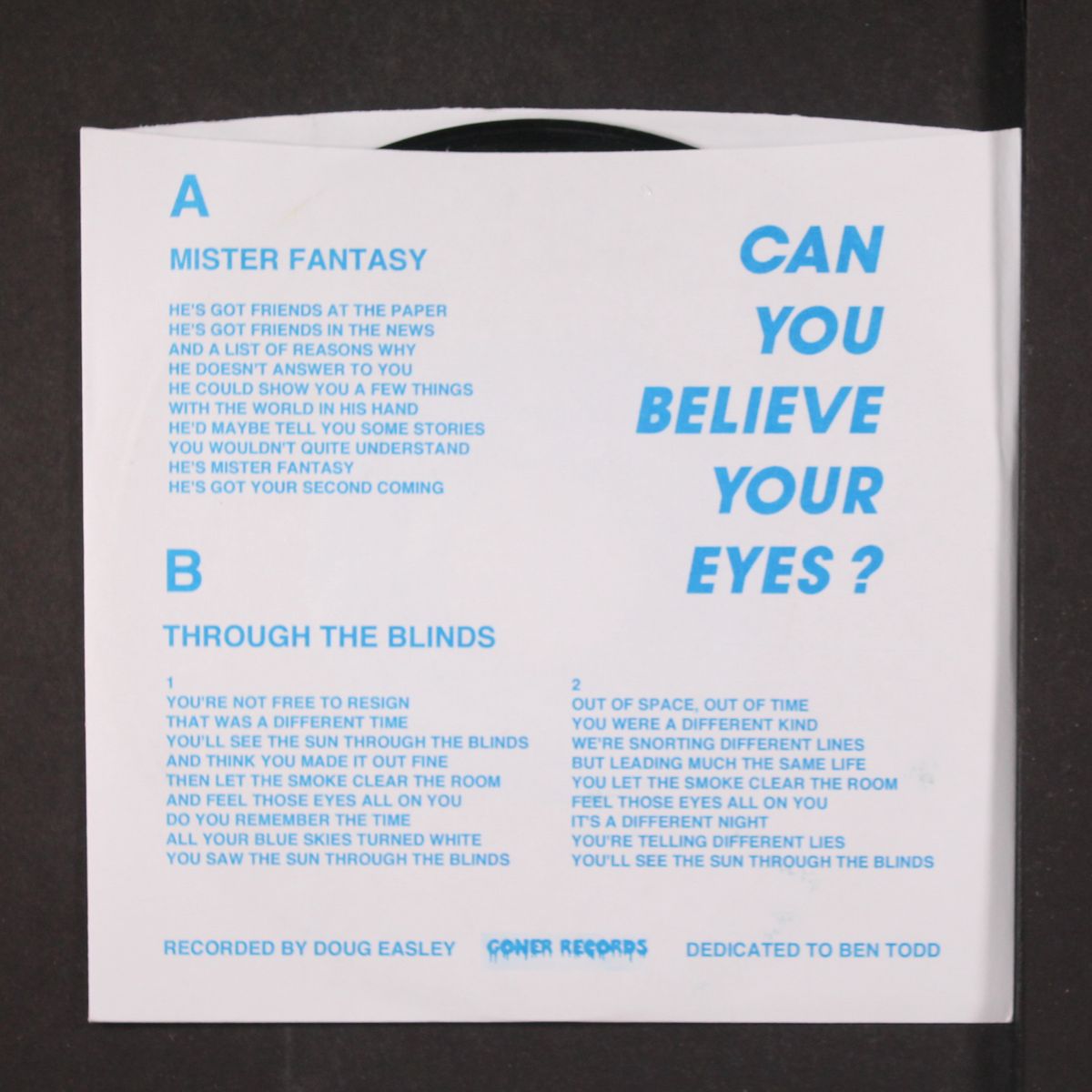 mister fantasy / through the blinds by EX-CULT