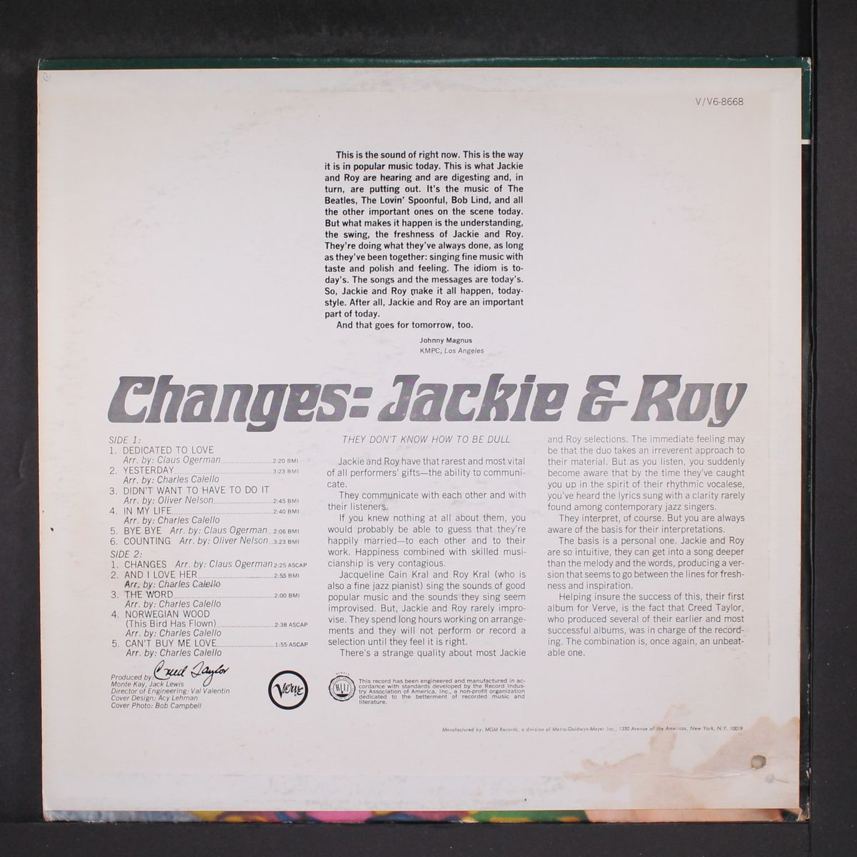 changes by JACKIE & ROY
