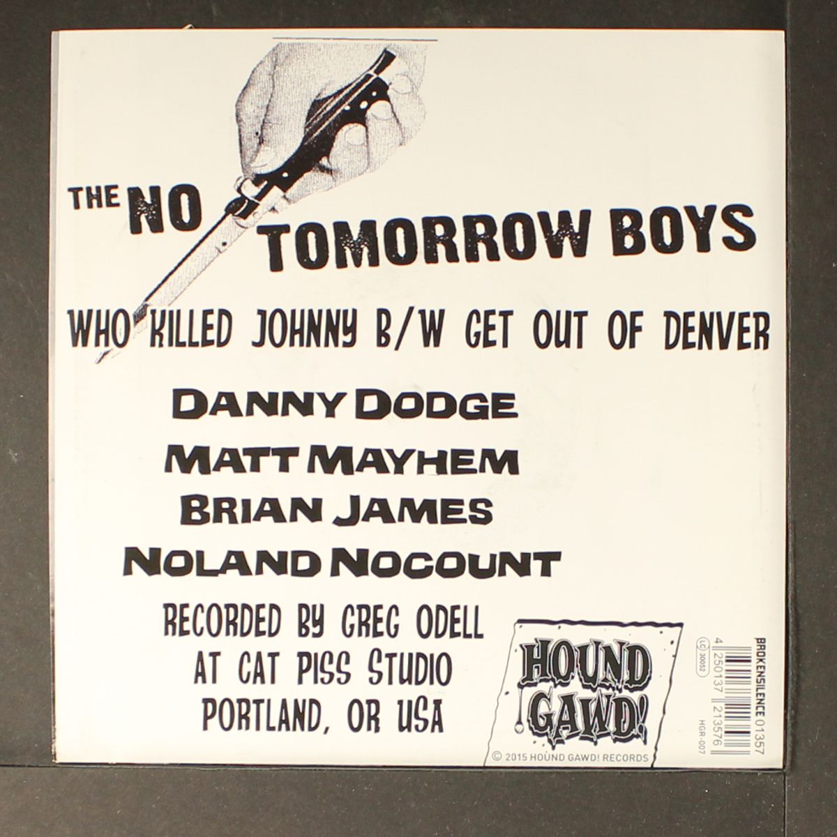 who killed johnny / get out of denver by NO TOMORROW BOYS