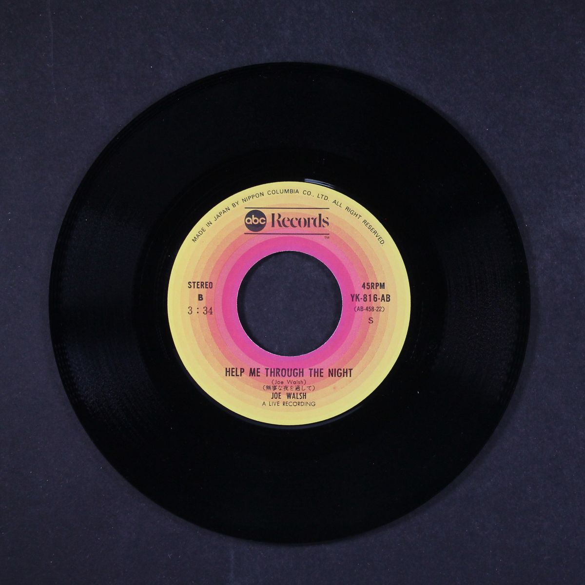 walk away / help me through the night by JOE WALSH