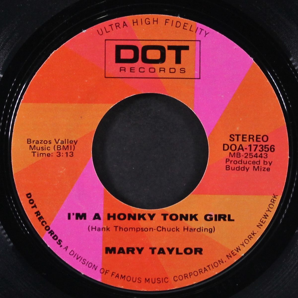 i'm a honky tonk girl / he used me by MARY TAYLOR
