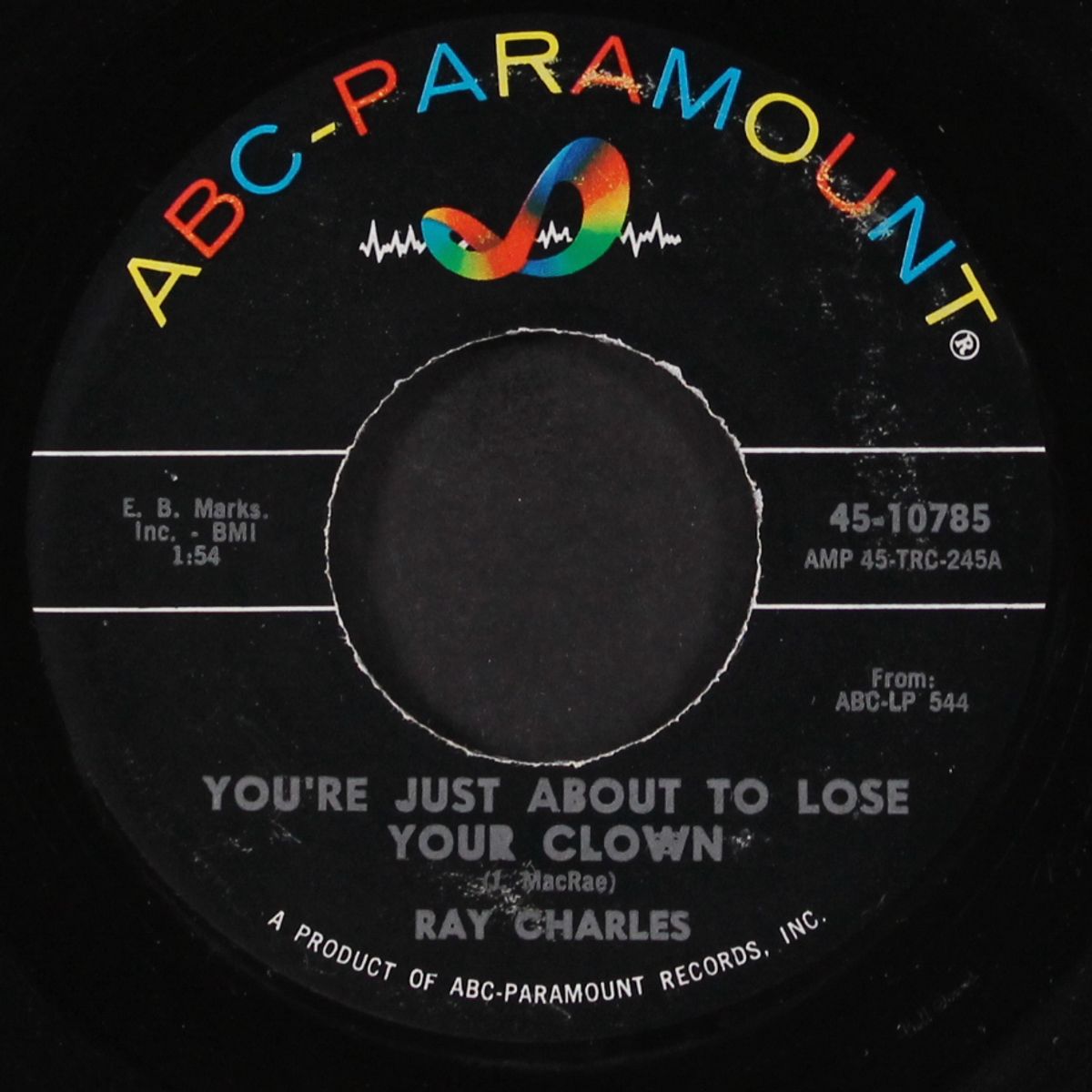 you're just about to lose your clown / together again by RAY CHARLES
